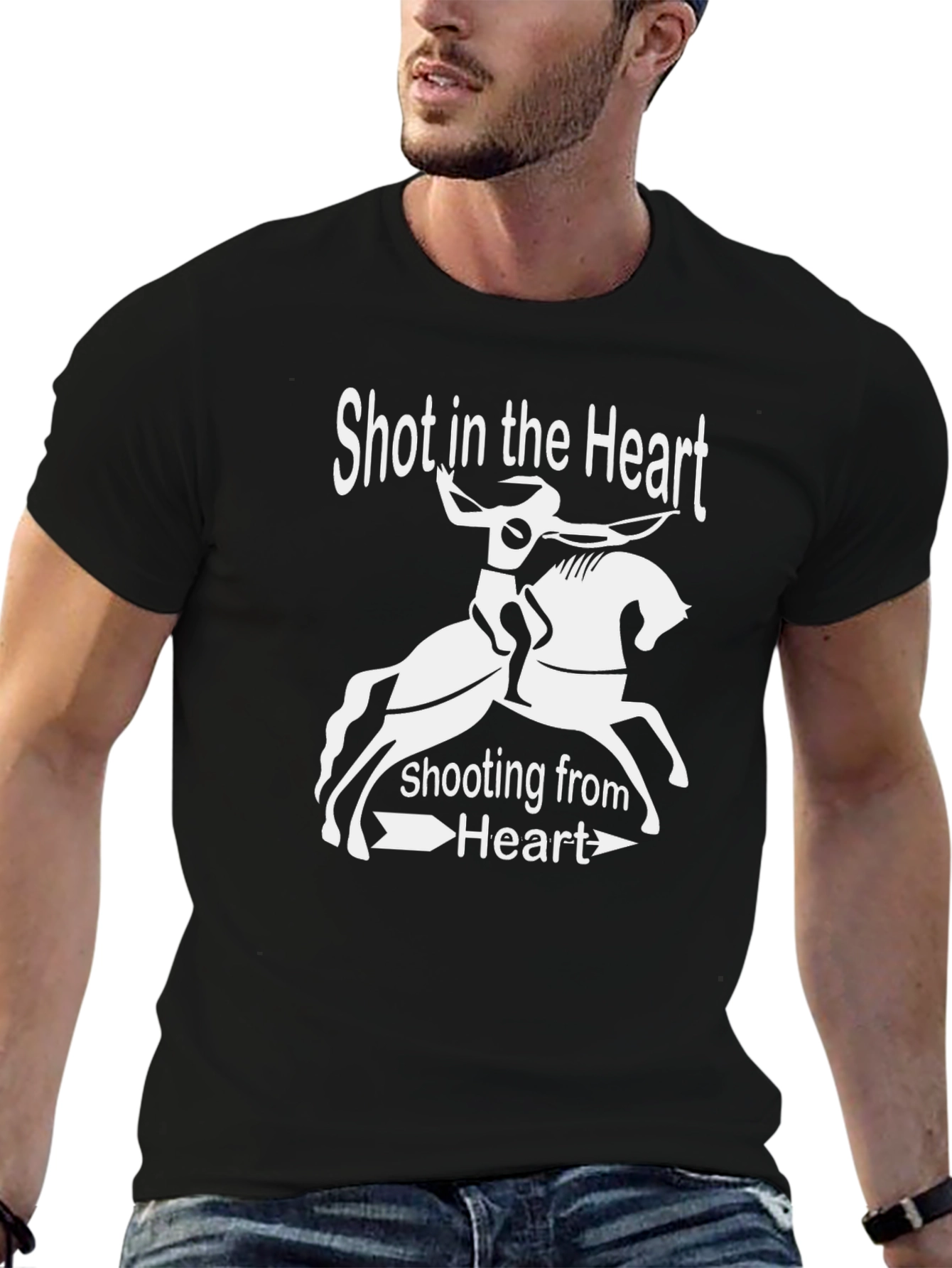 Shot in the Heart Graphic T-Shirt