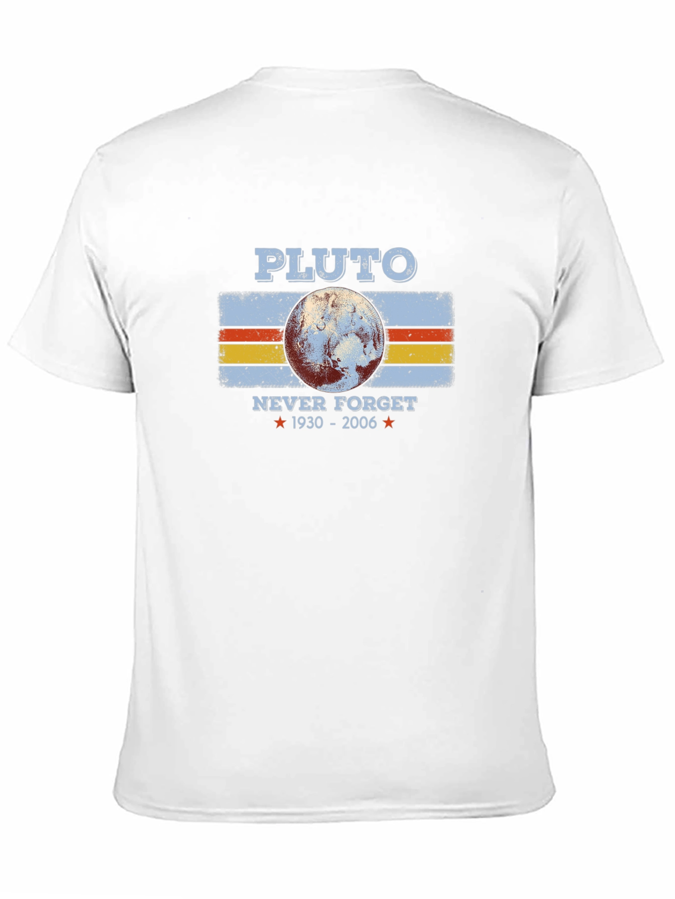 Retro Pluto Never Forget Graphic T-Shirt