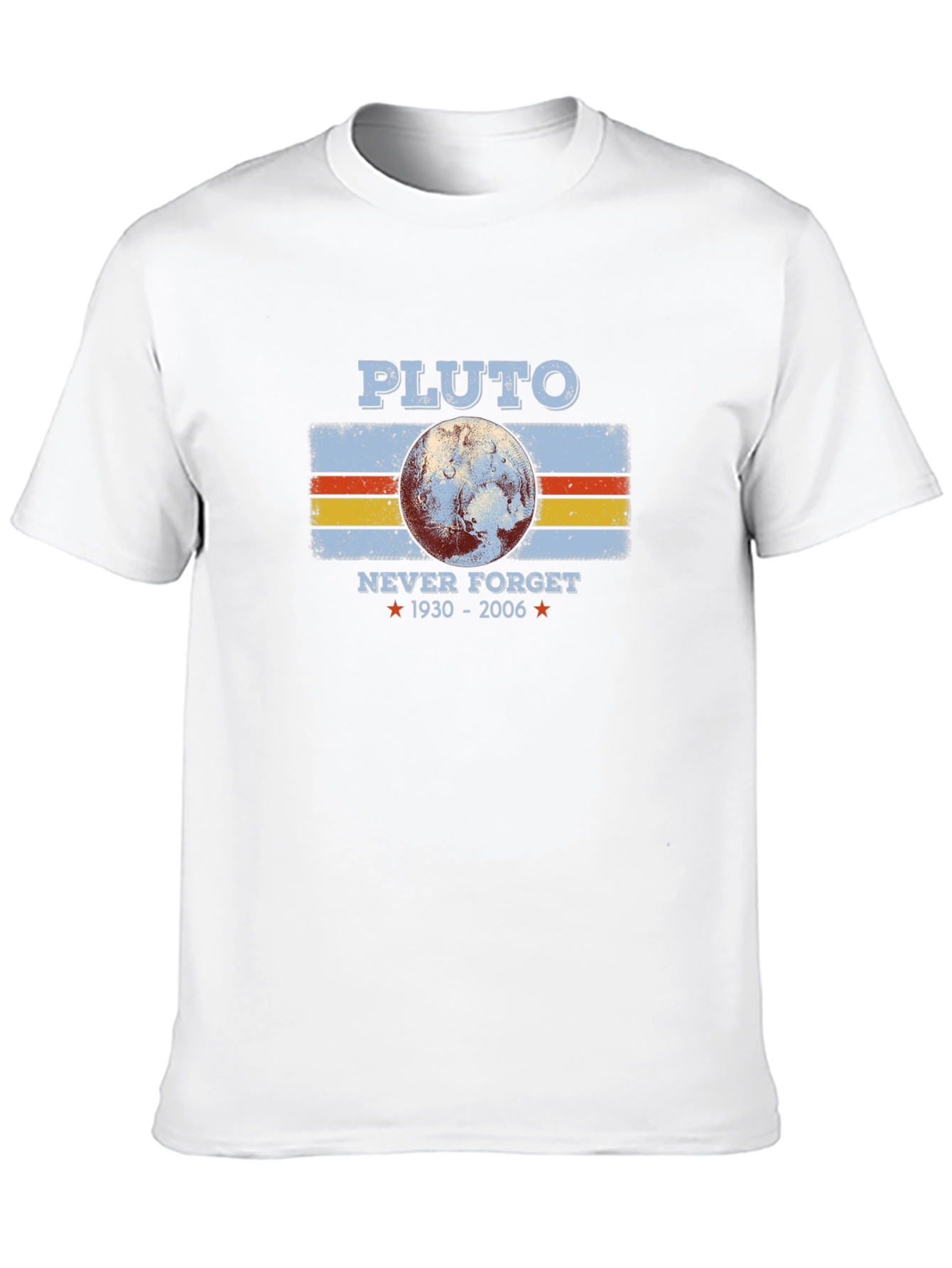 Retro Pluto Never Forget Graphic T-Shirt