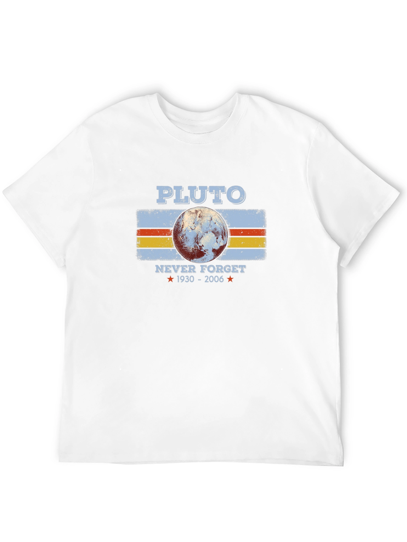 Retro Pluto Never Forget Graphic T-Shirt