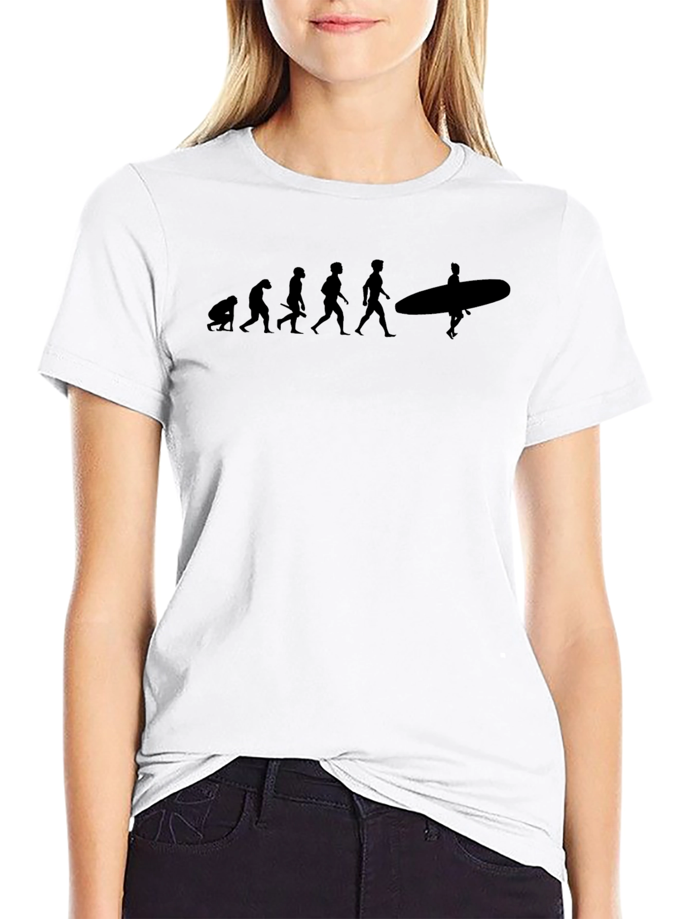 Evolution of Surfing Graphic T-Shirt