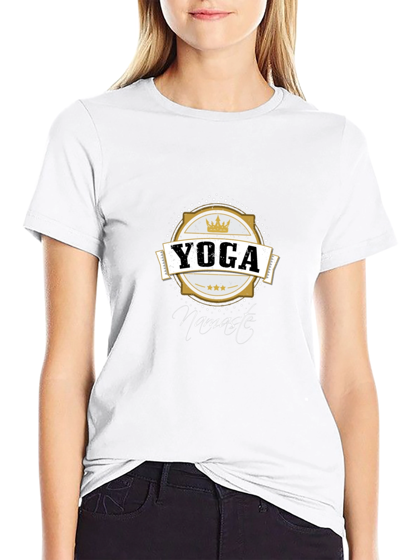 Yoga Namaste Graphic T-Shirt