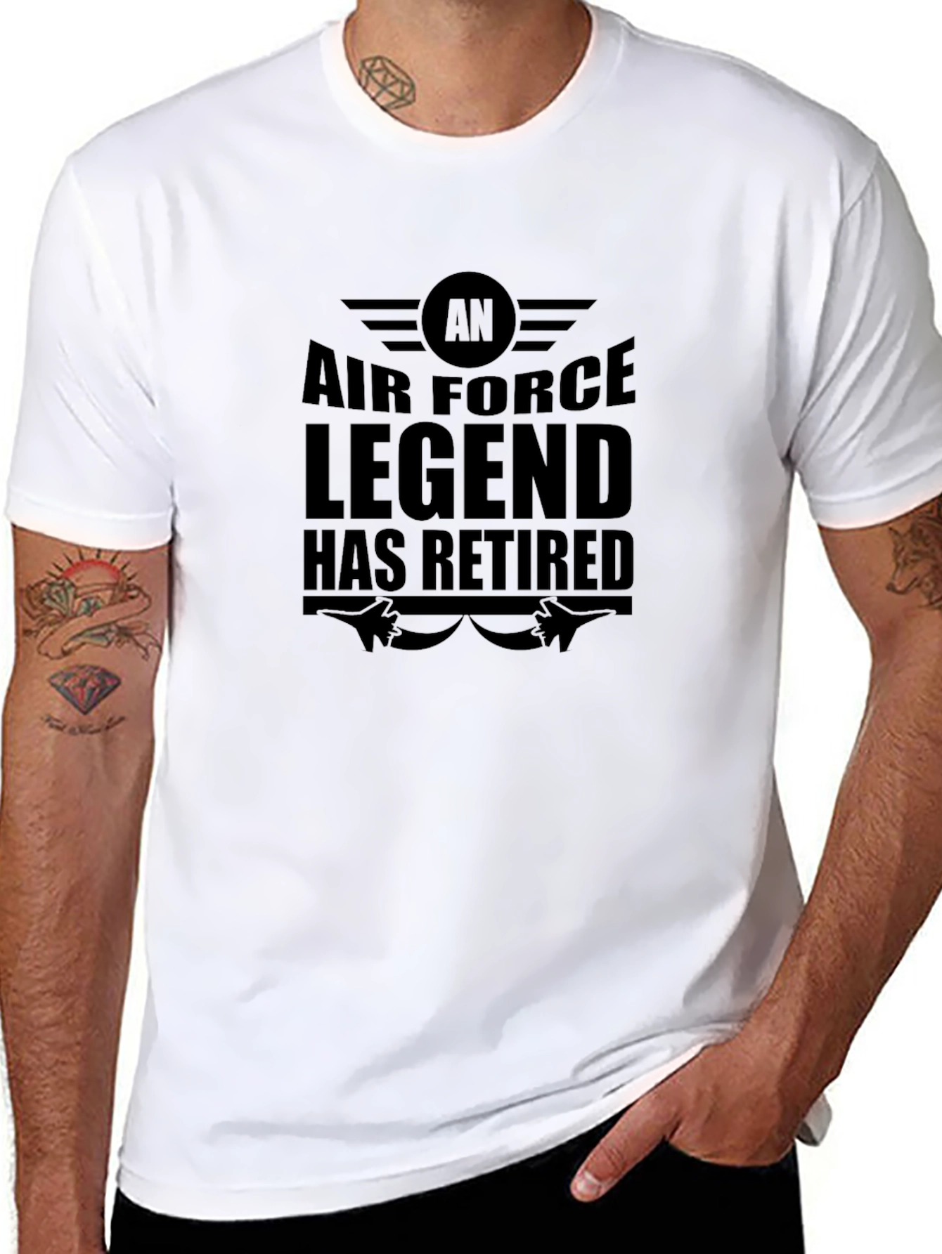 Air Force Legend Retired Black T-Shirt