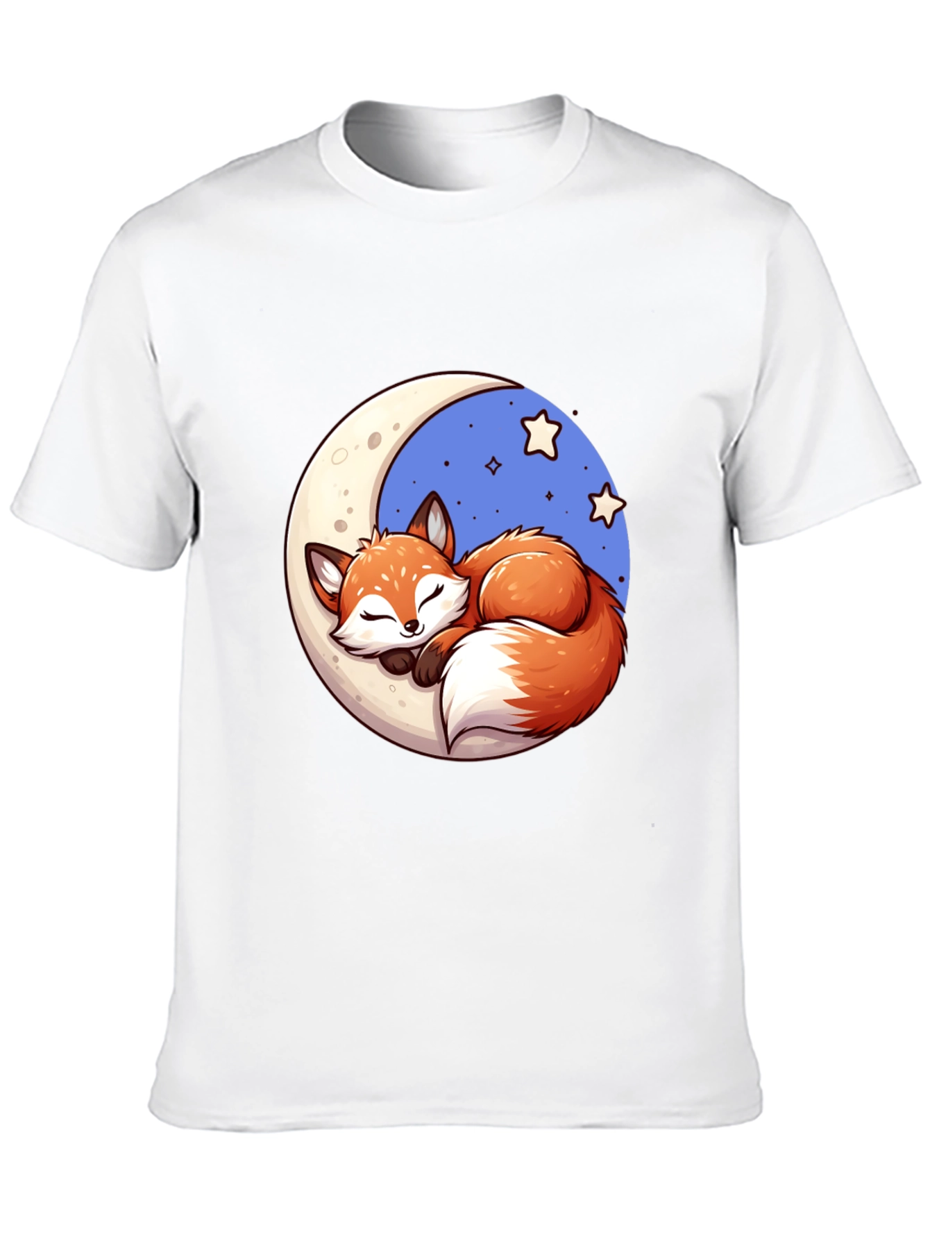 Dreamy Fox Graphic Tee - Cute Cartoon Design