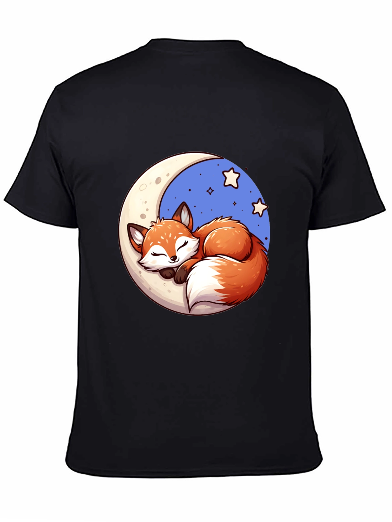 Dreamy Fox Graphic Tee - Cute Cartoon Design