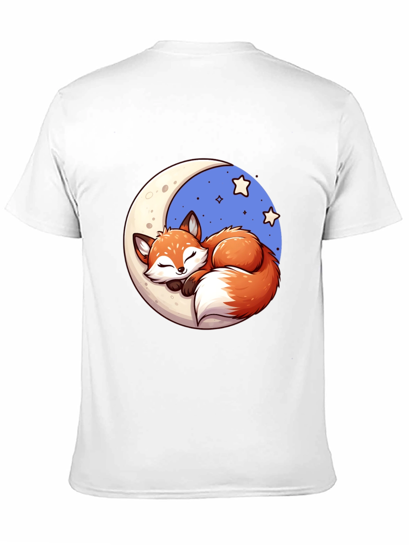 Dreamy Fox Graphic Tee - Cute Cartoon Design