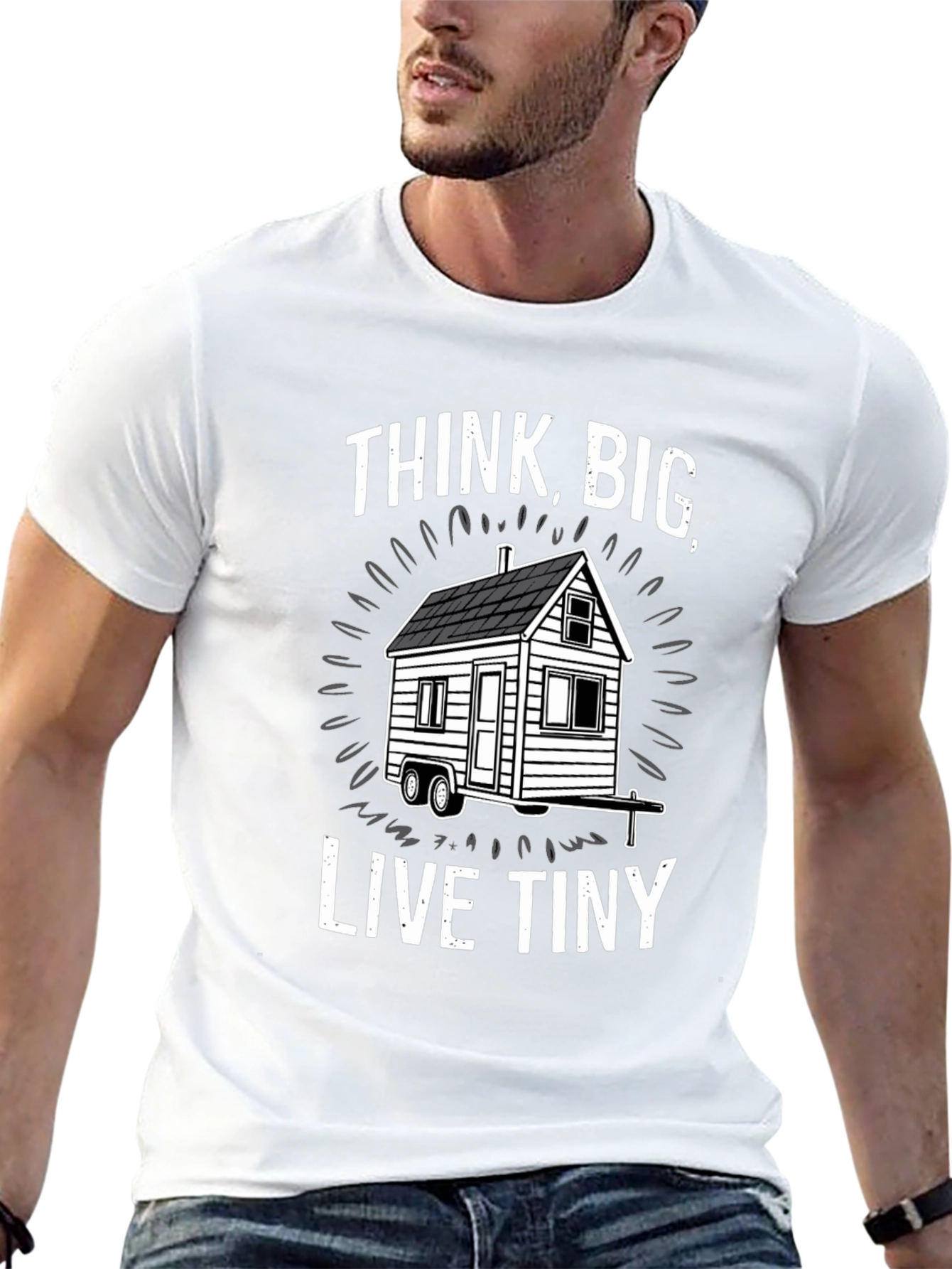 Think Big Live Tiny Black T-Shirt