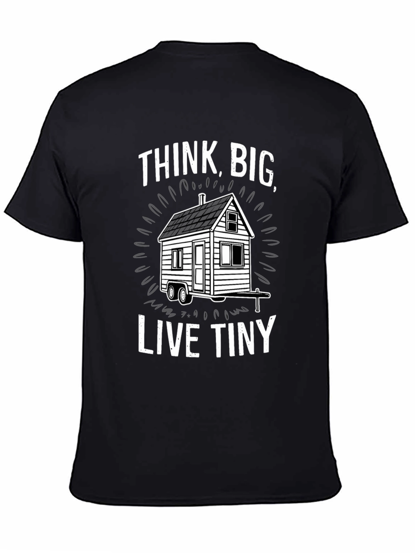 Think Big Live Tiny Black T-Shirt