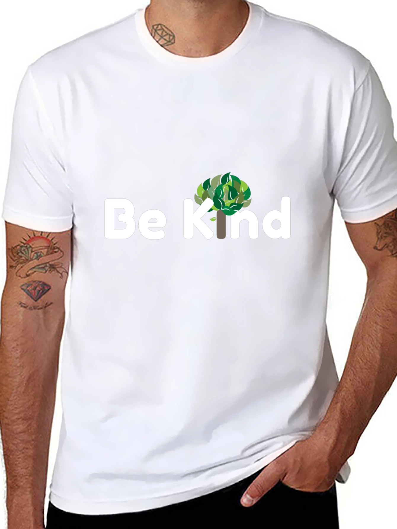 Be Kind Tree Graphic T-Shirt