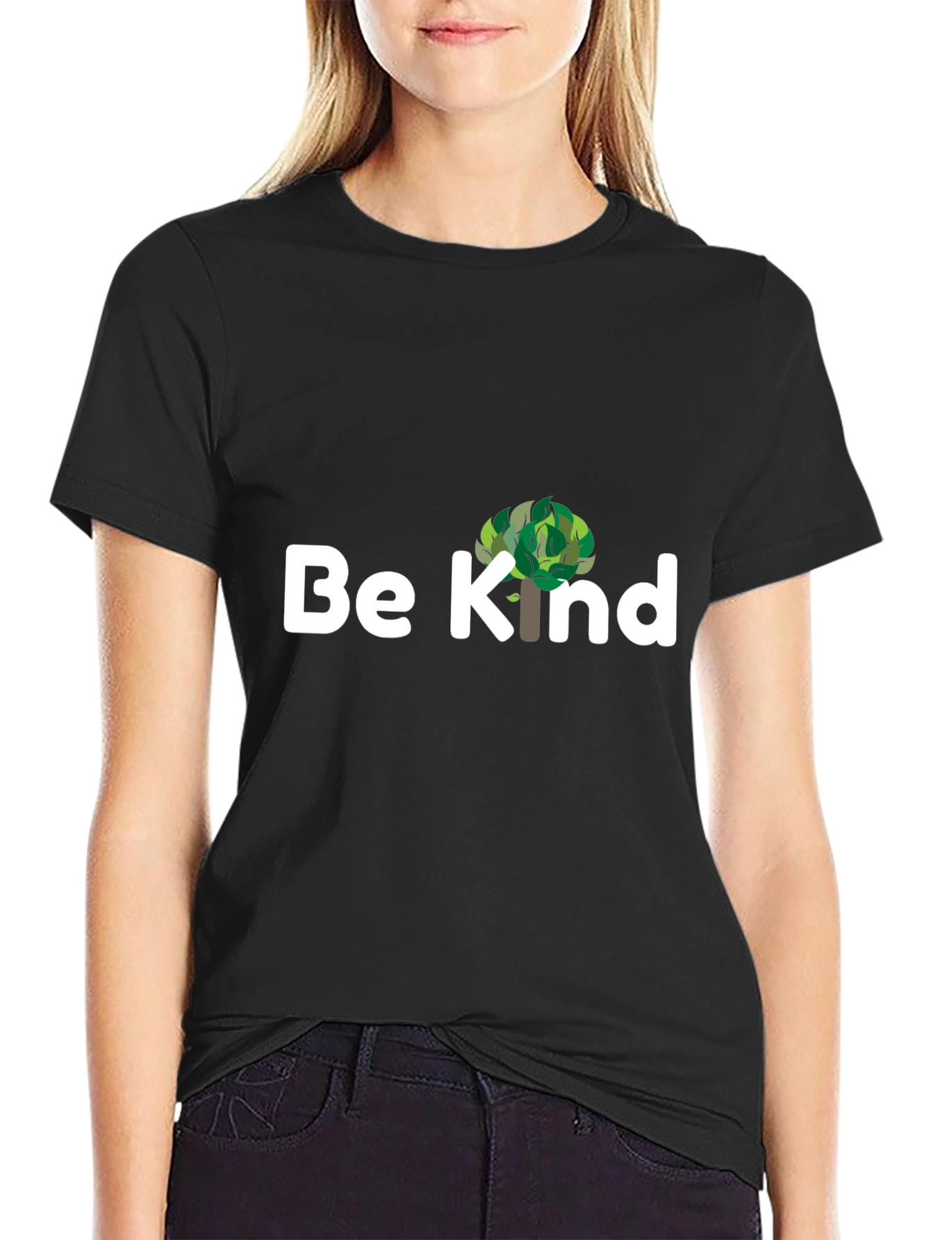 Be Kind Tree Graphic T-Shirt