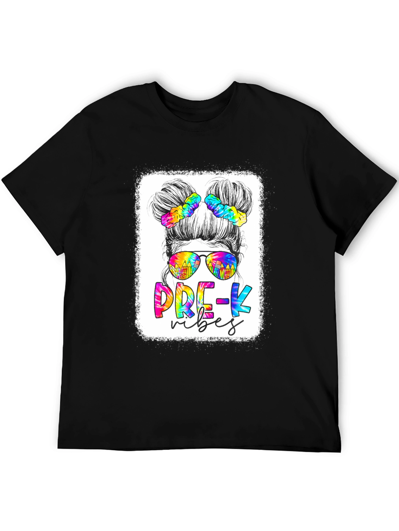 Pre-K Vibes Messy Bun T-Shirt