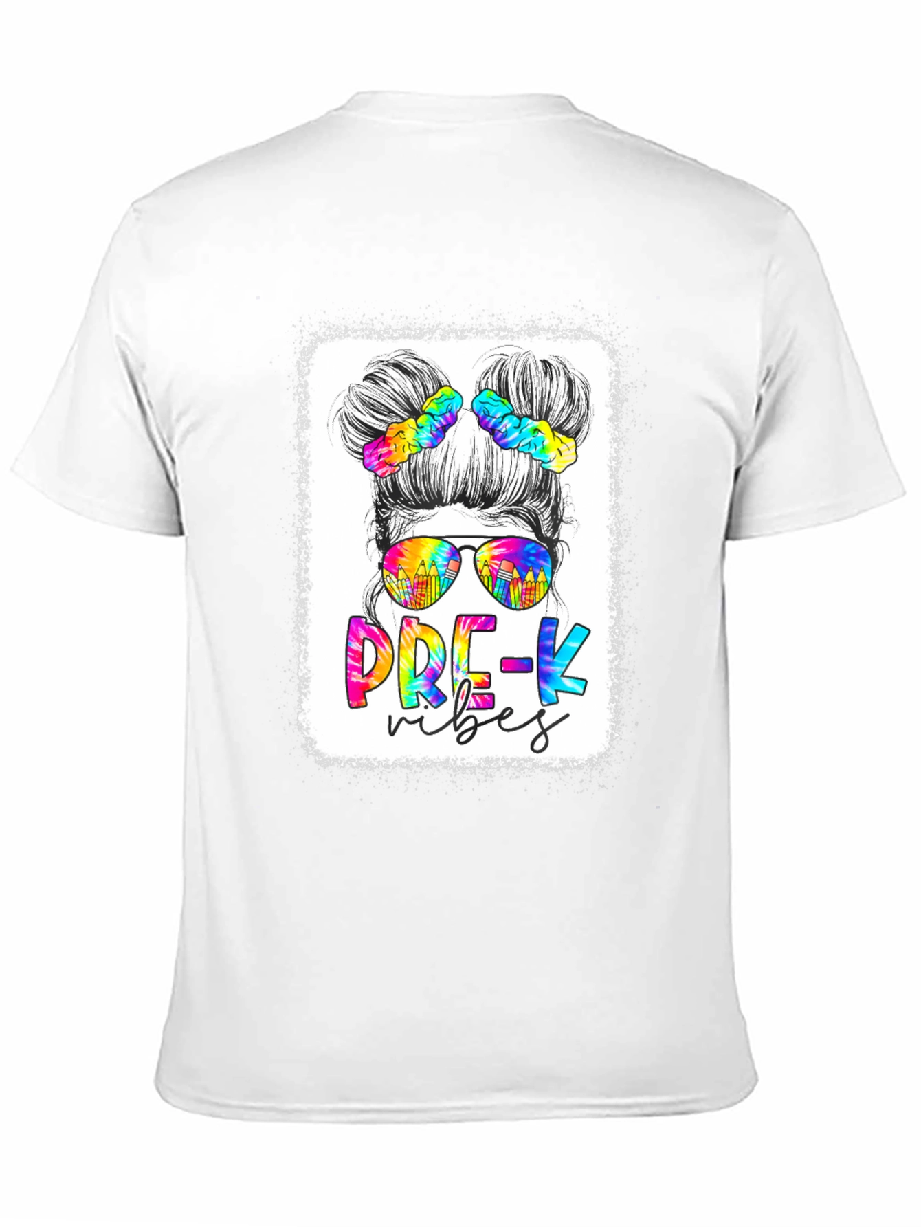 Pre-K Vibes Messy Bun T-Shirt
