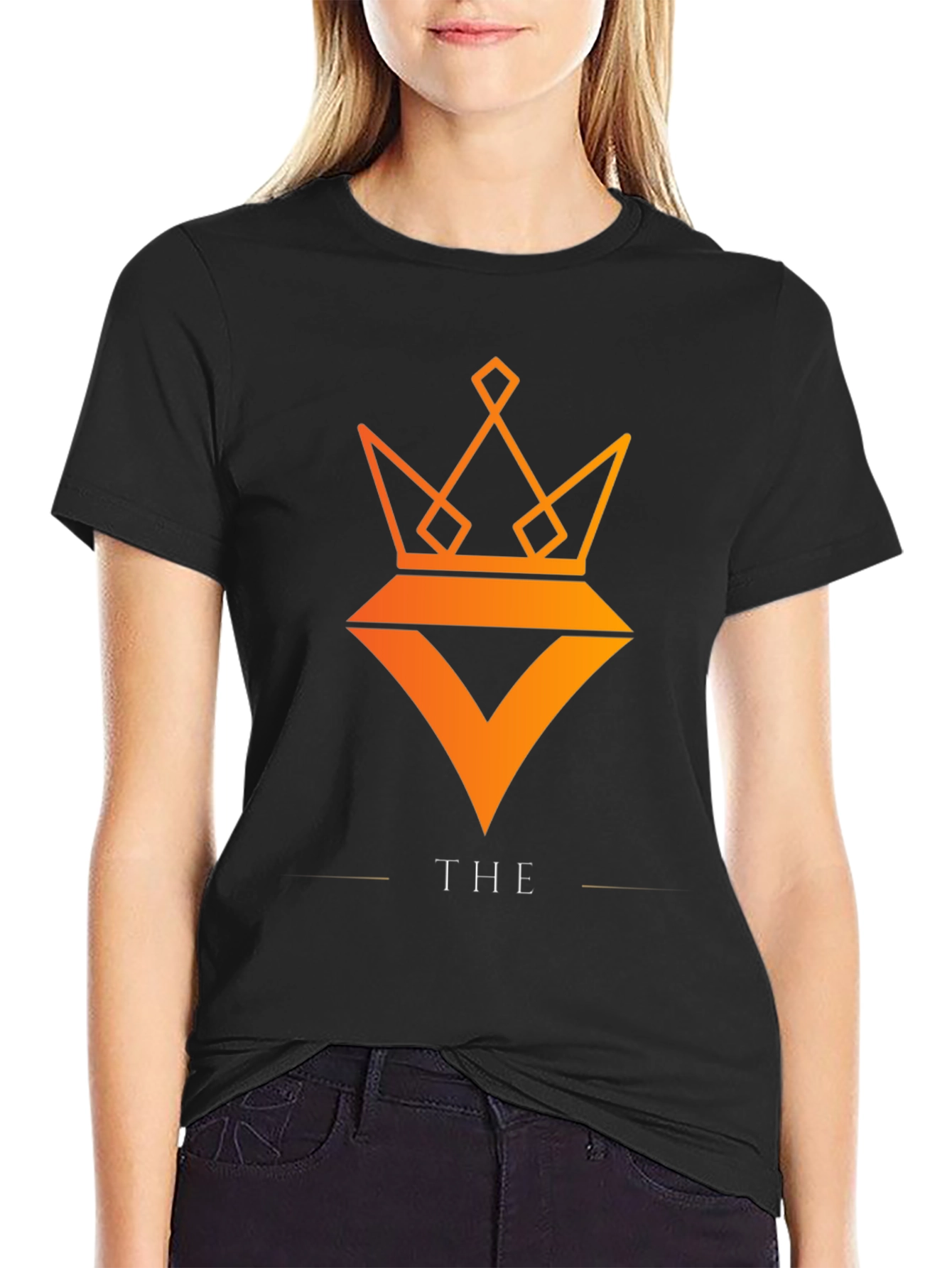 The Crown Black Tee