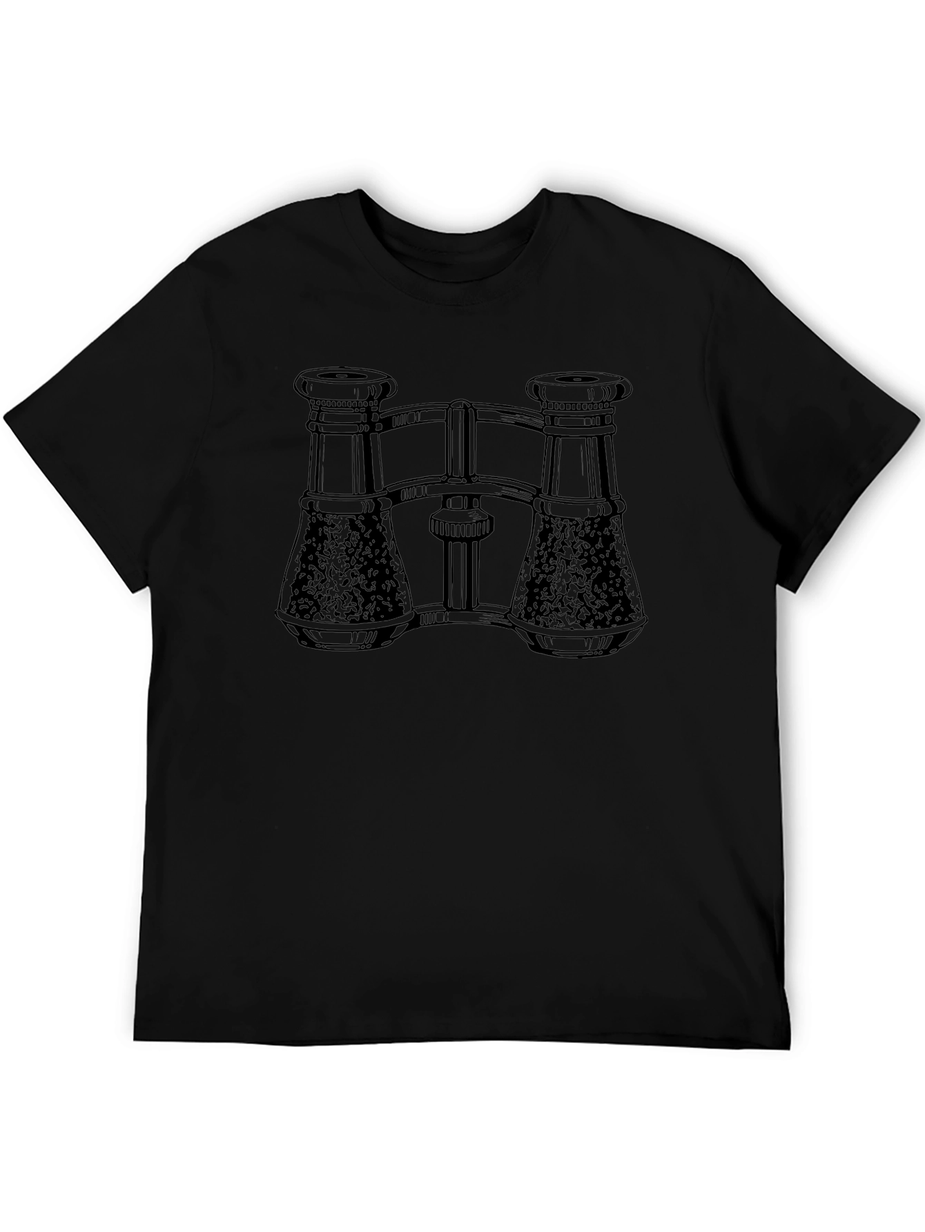 Binoculars Graphic Black T-Shirt