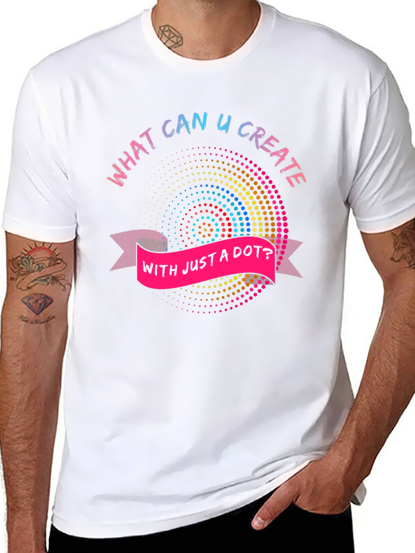 Creative Dot Art Graphic Tee