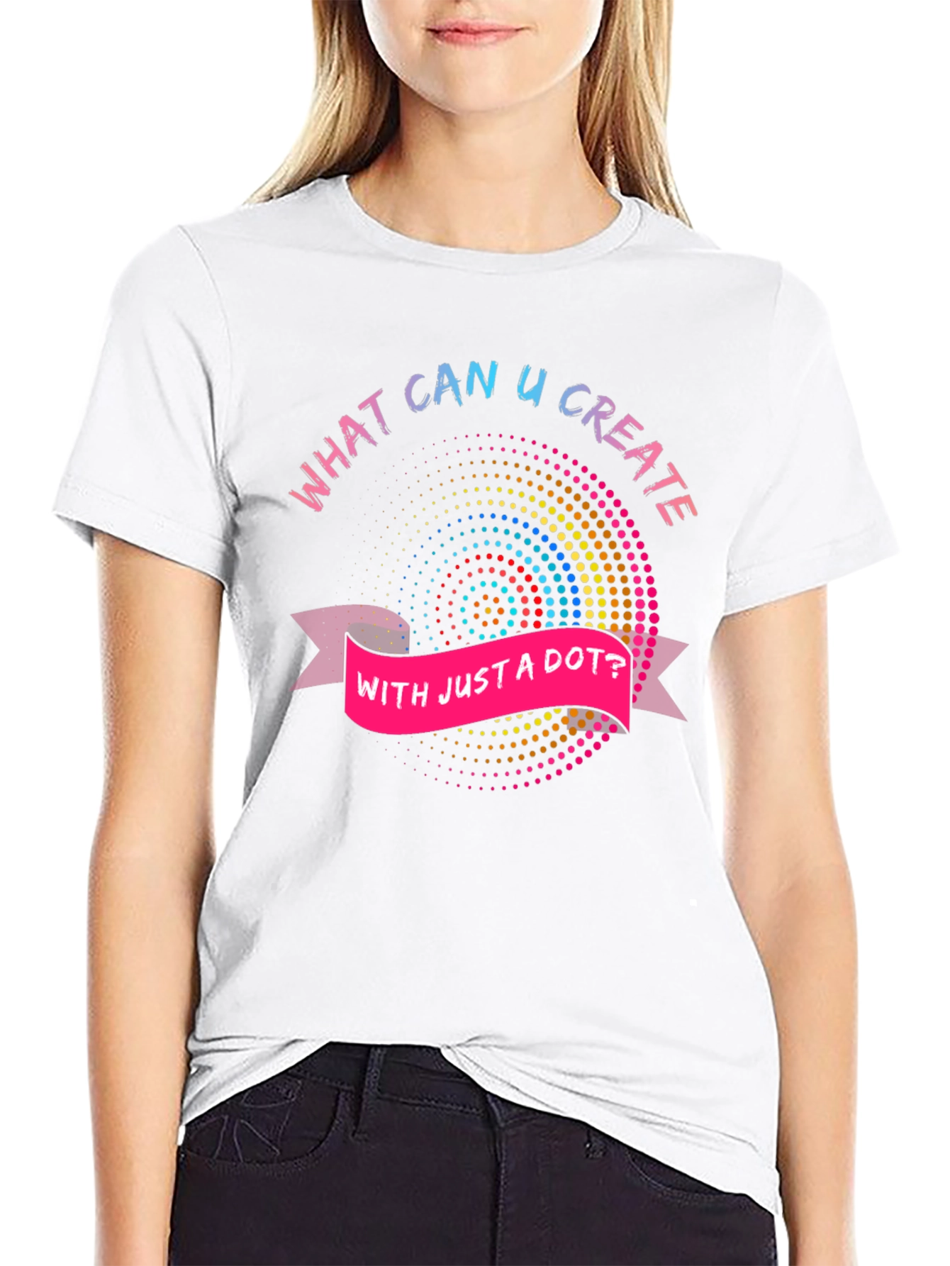 Creative Dot Art Graphic Tee