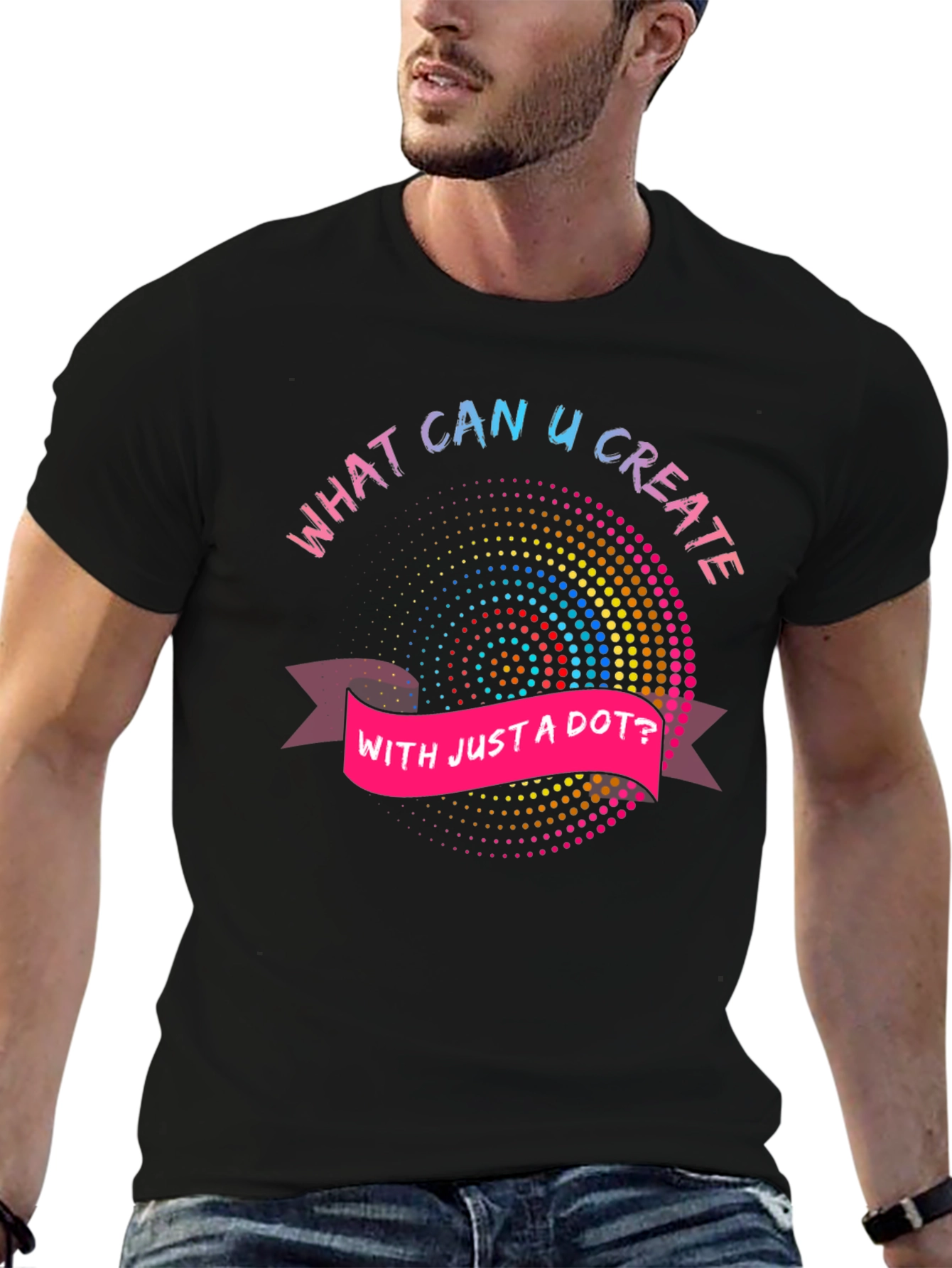 Creative Dot Art Graphic Tee