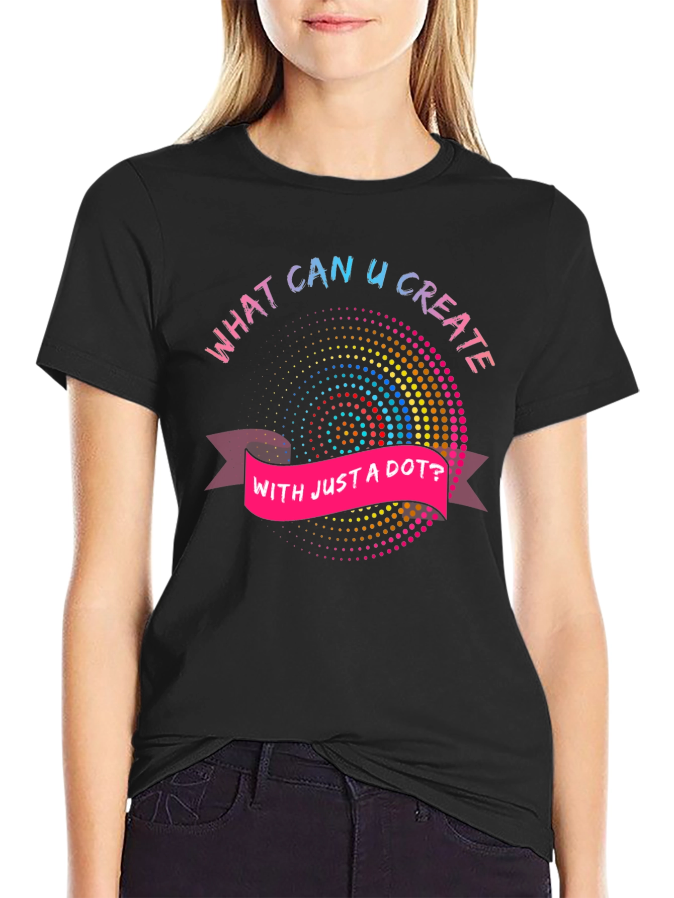 Creative Dot Art Graphic Tee