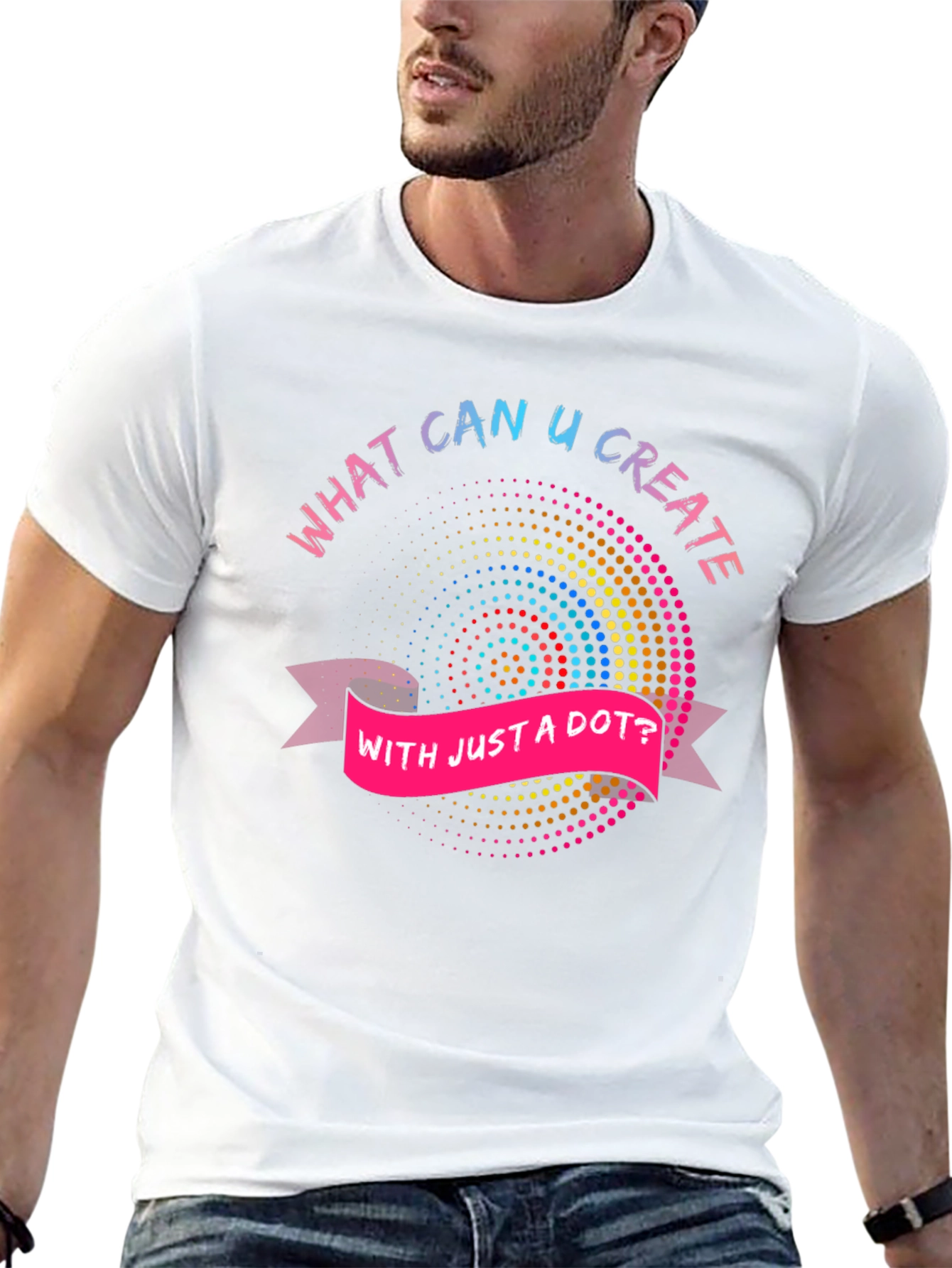 Creative Dot Art Graphic Tee