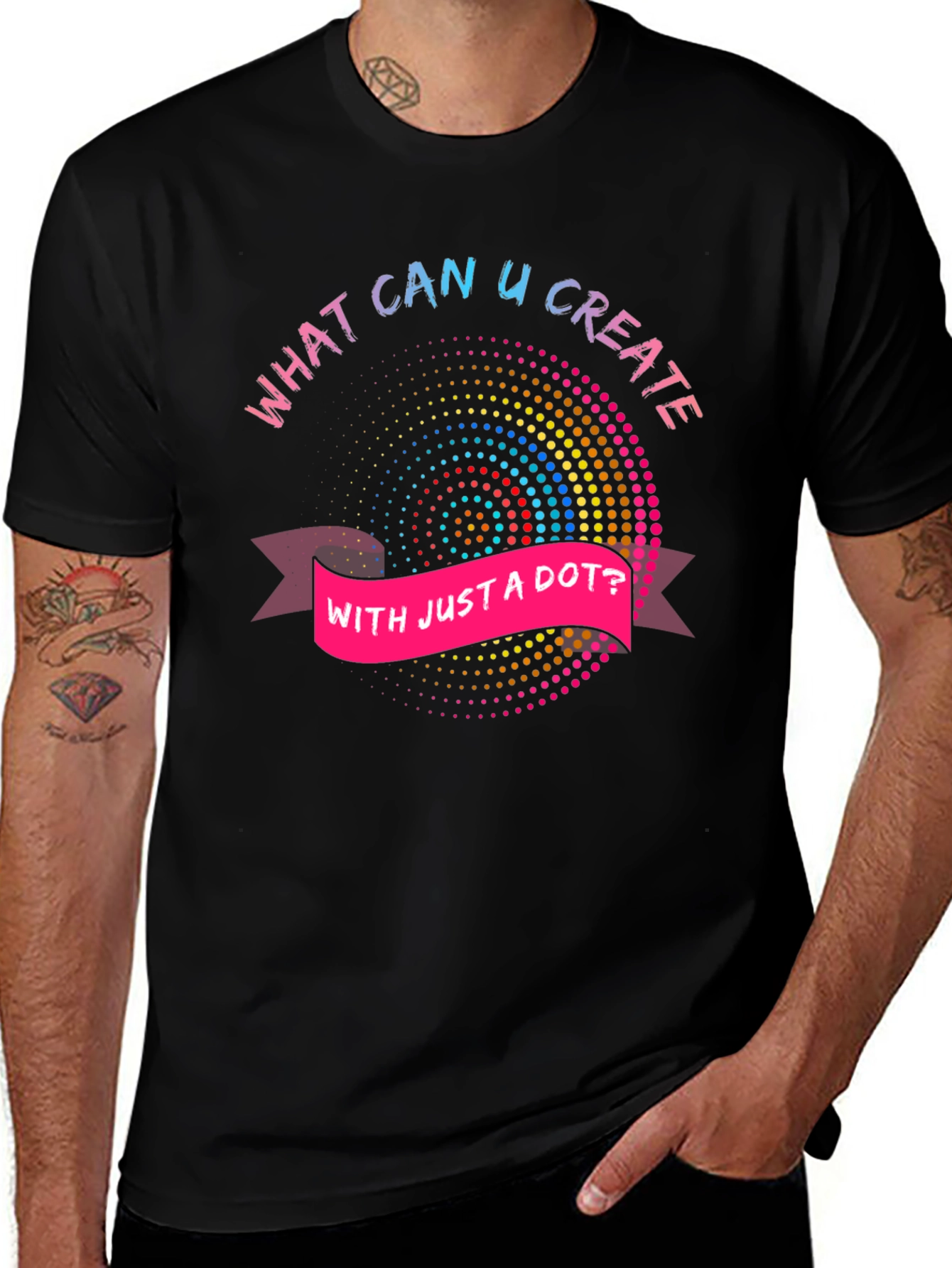 Creative Dot Art Graphic Tee
