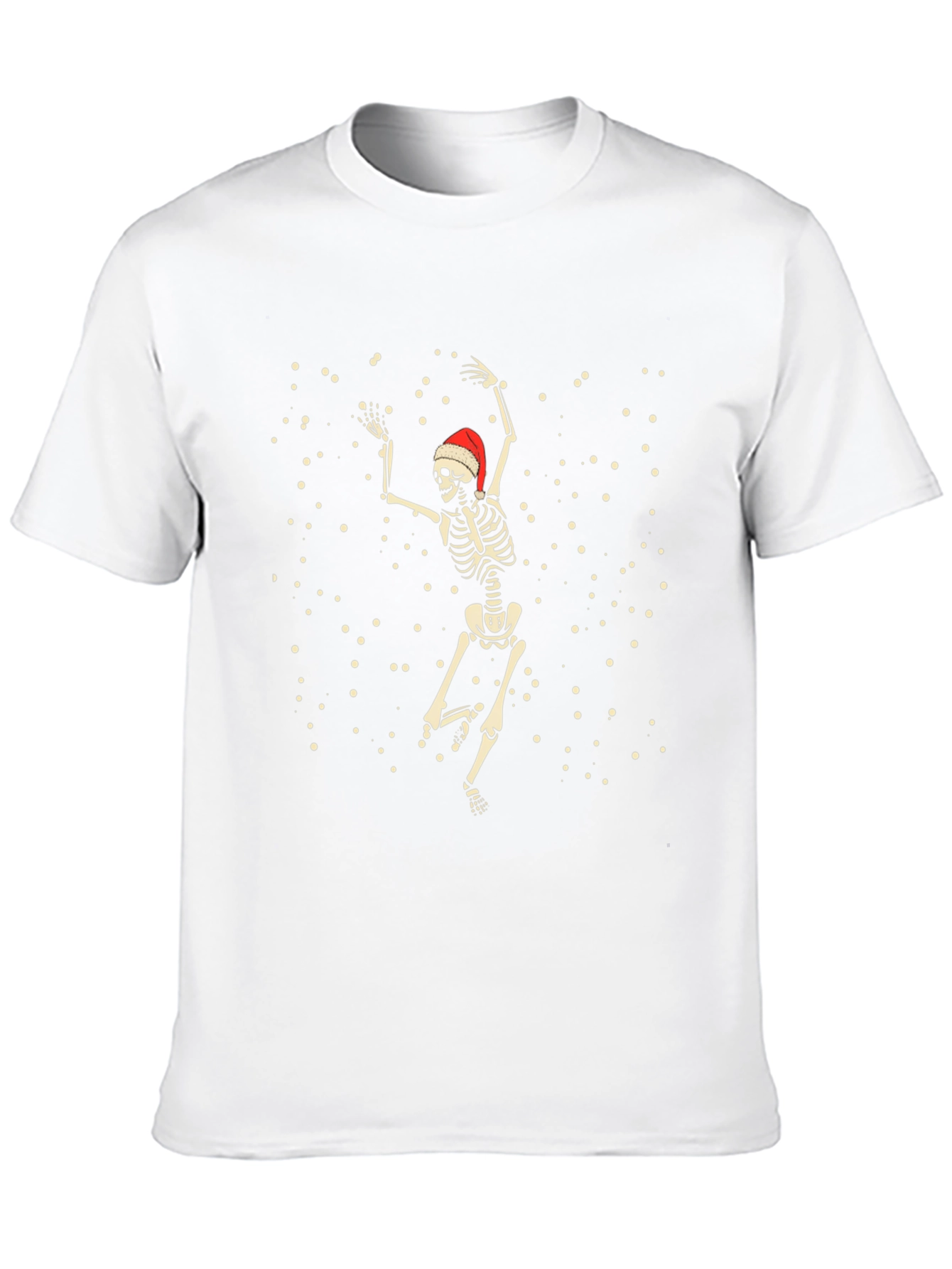 Dancing Skeleton Santa T-Shirt - Black