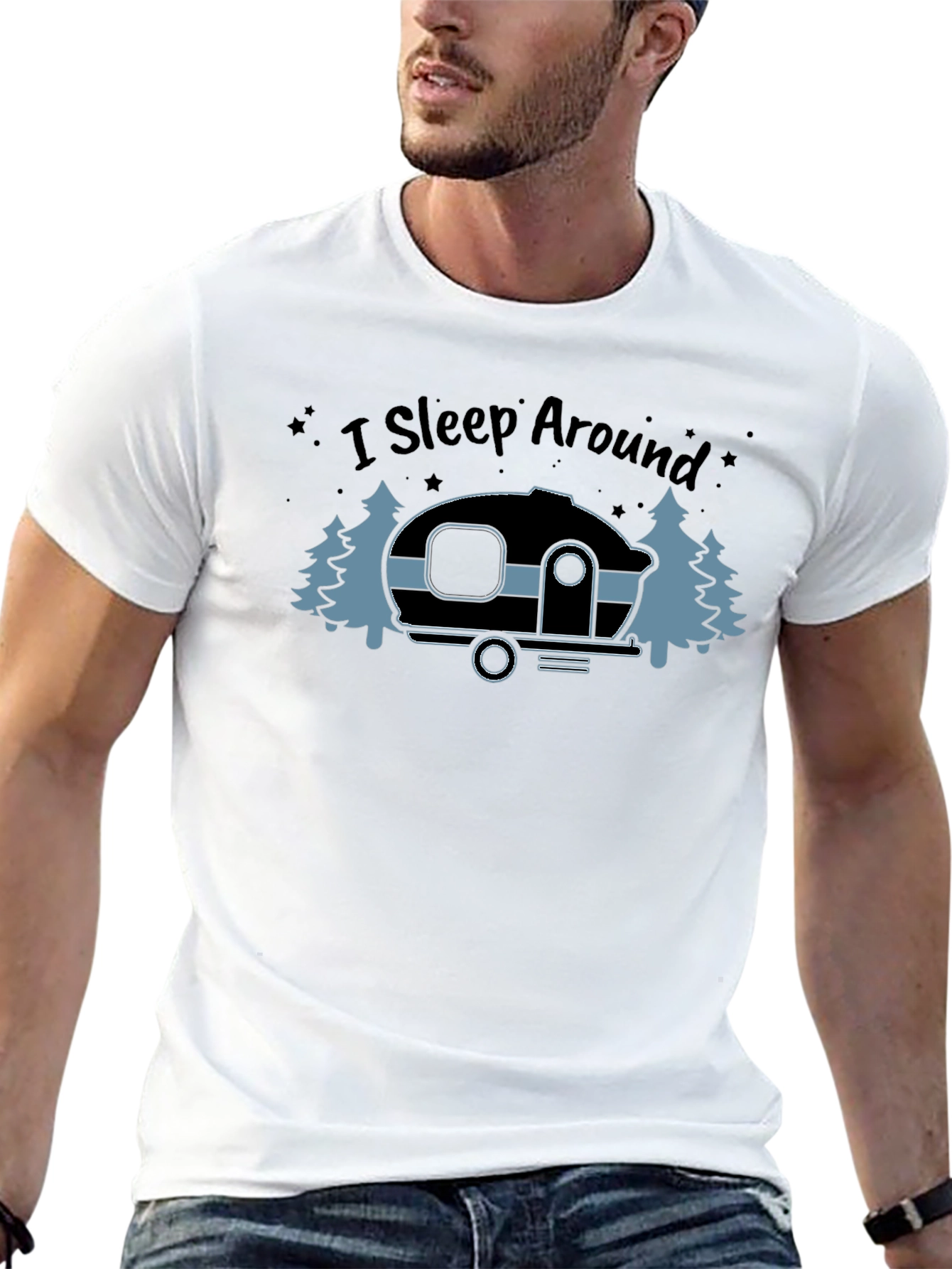 I Sleep Around Camping T-Shirt