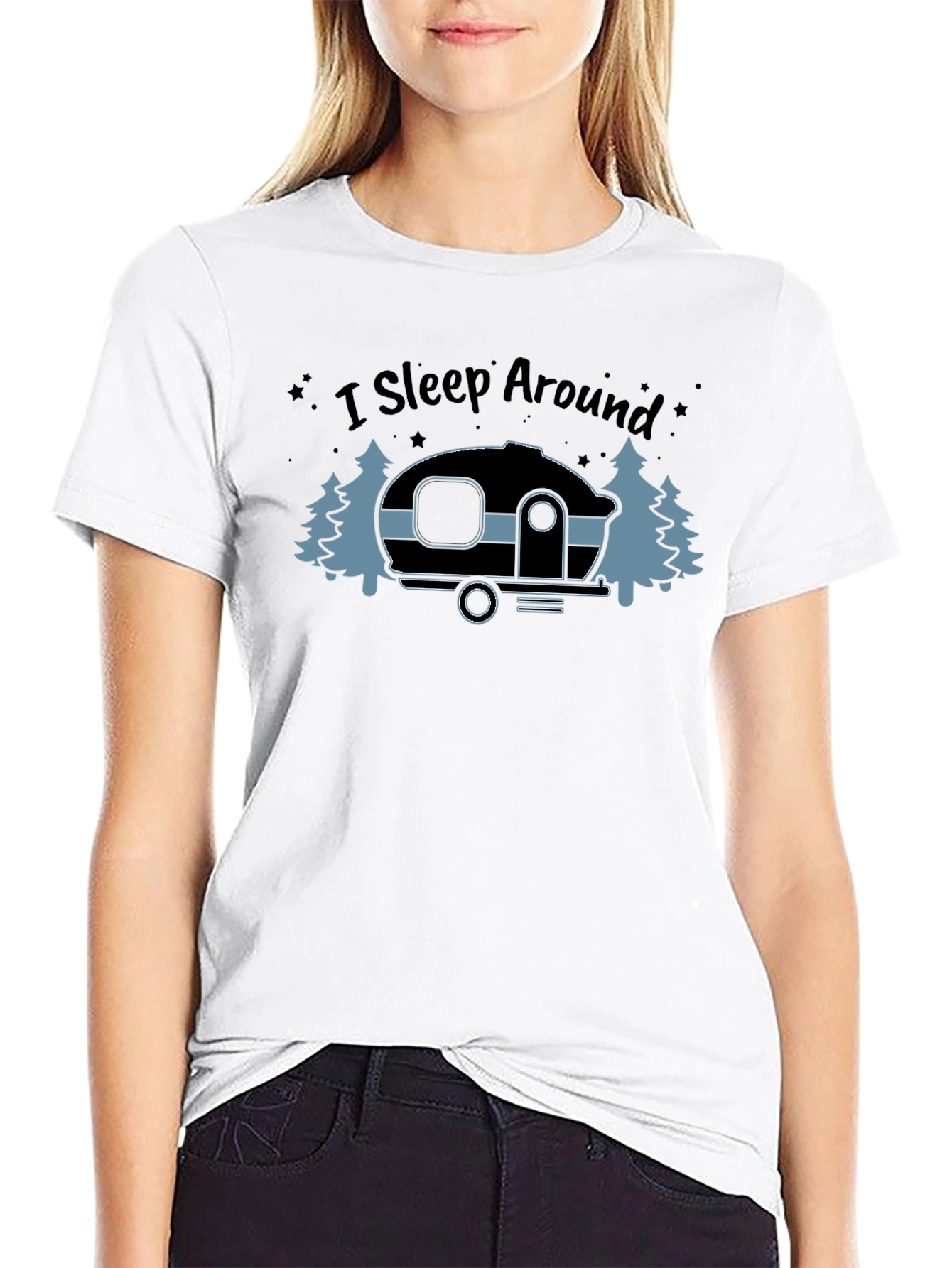 I Sleep Around Camping T-Shirt