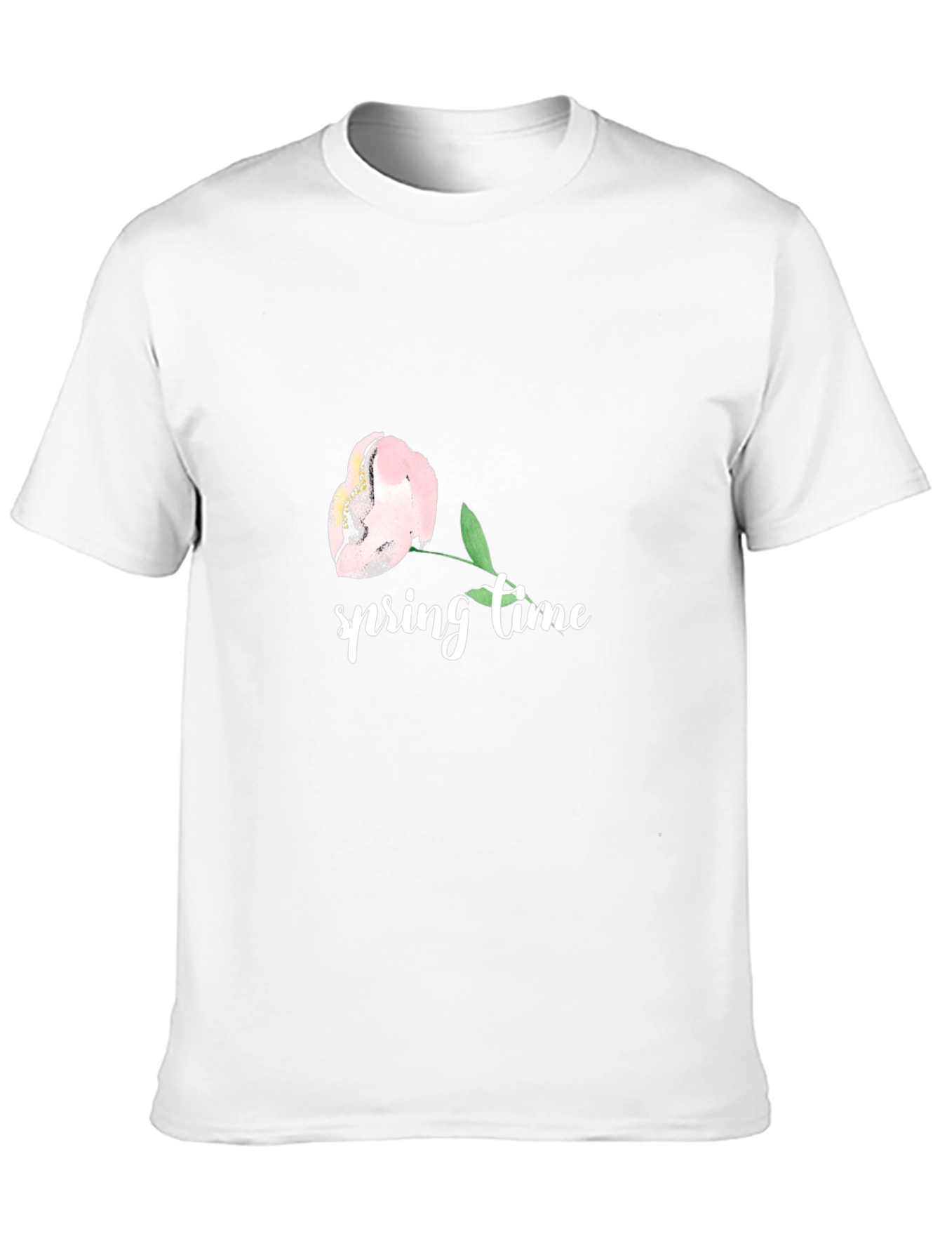 Spring Time Floral Graphic Tee - Black
