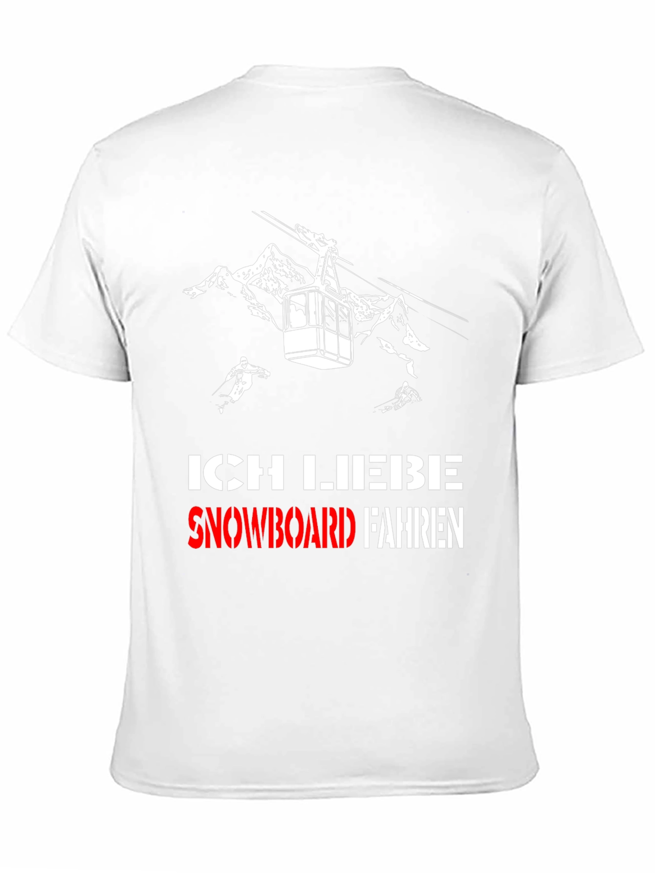 Ich Liebe Snowboard Fahren Graphic T-Shirt