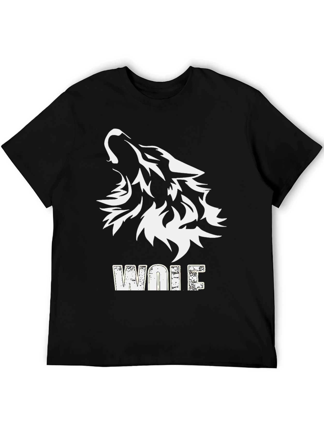 Wolf Graphic Tee - Black Short Sleeve T-Shirt