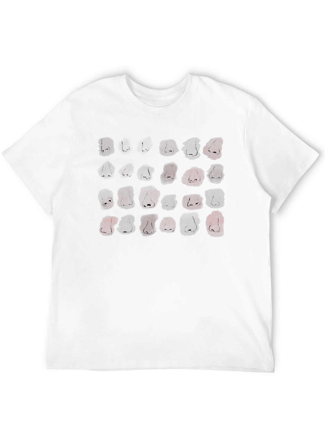 Nose Print Graphic Black T-Shirt