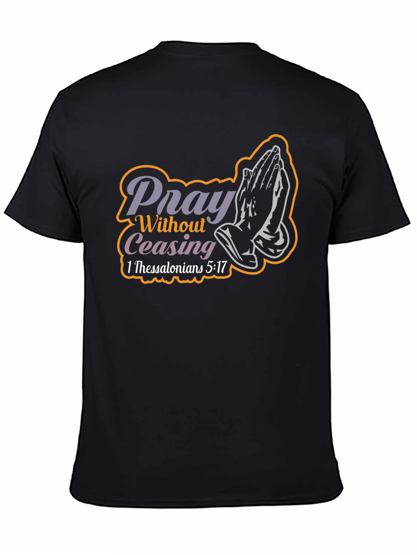 Pray Without Ceasing Black T-Shirt