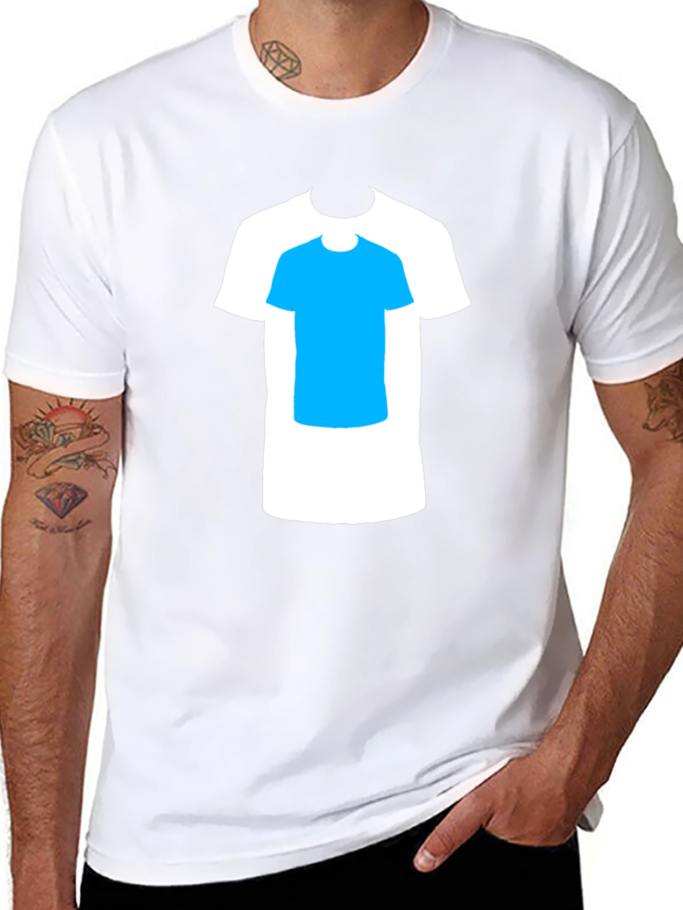 T-Shirt with Layered T-Shirt Design