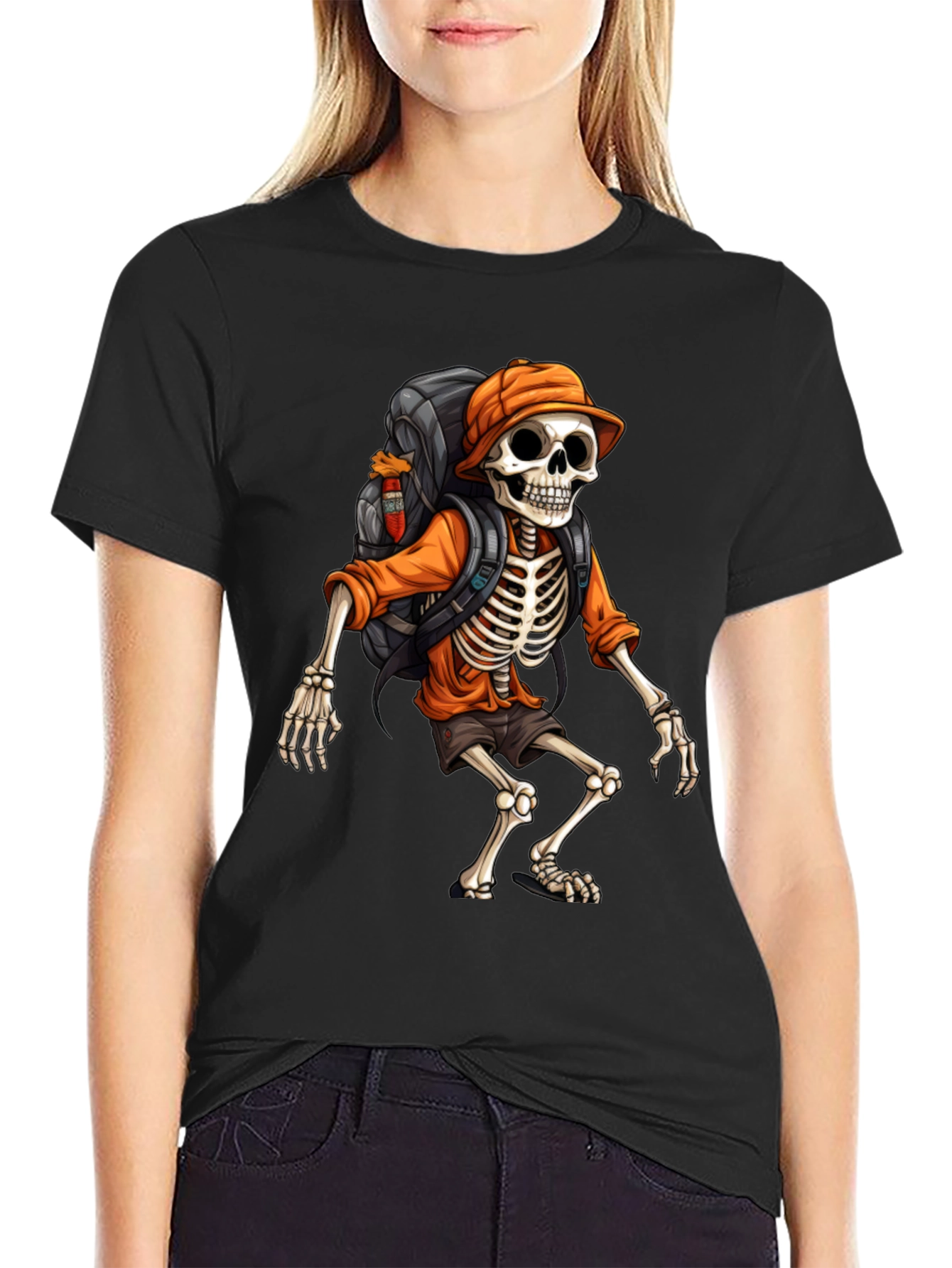 Hiking Skeleton T-Shirt