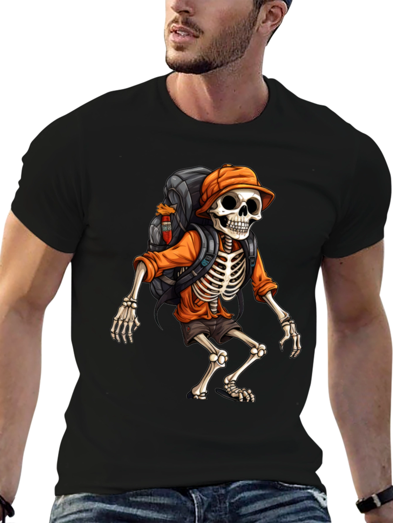 Hiking Skeleton T-Shirt