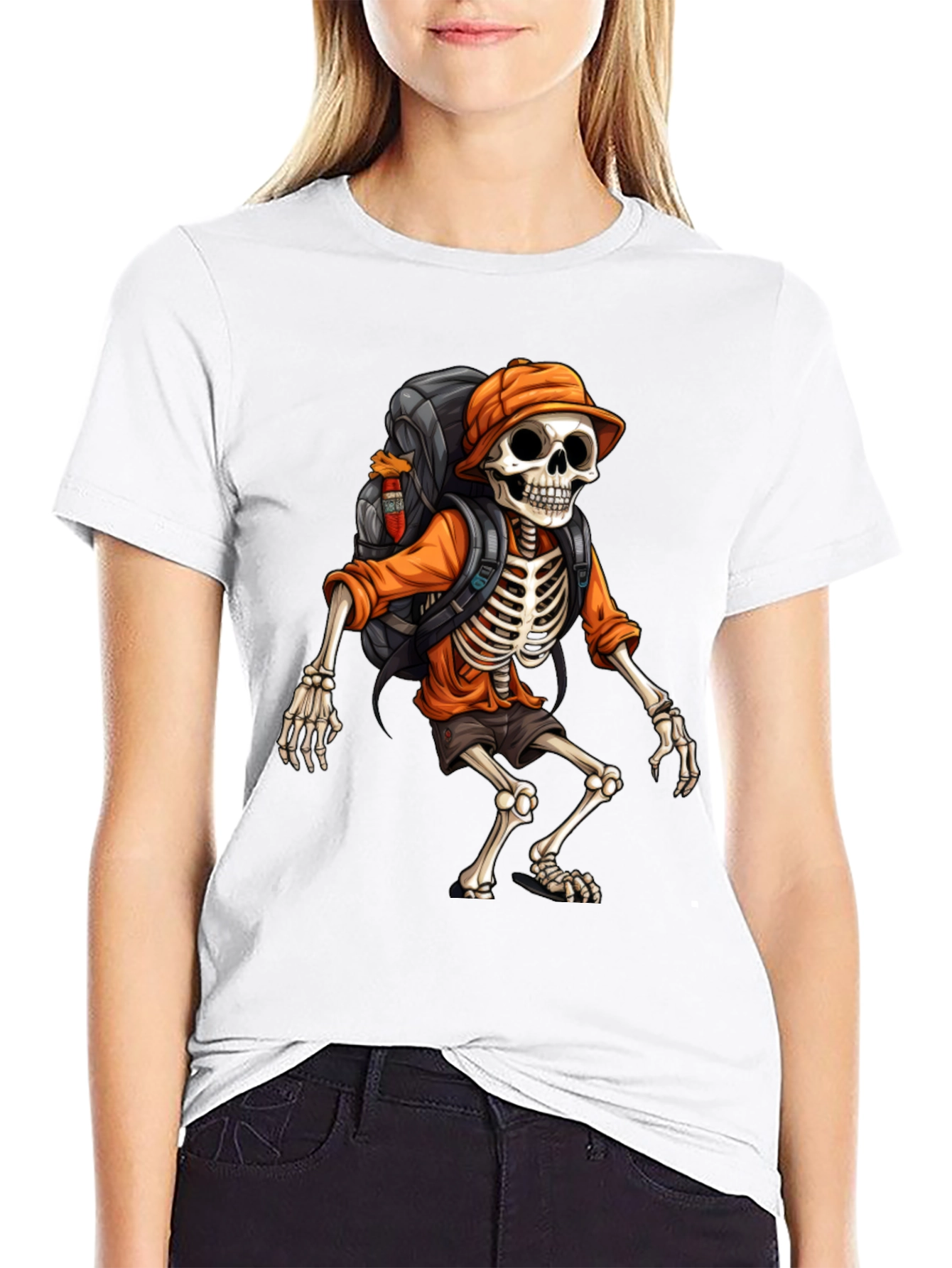 Hiking Skeleton T-Shirt