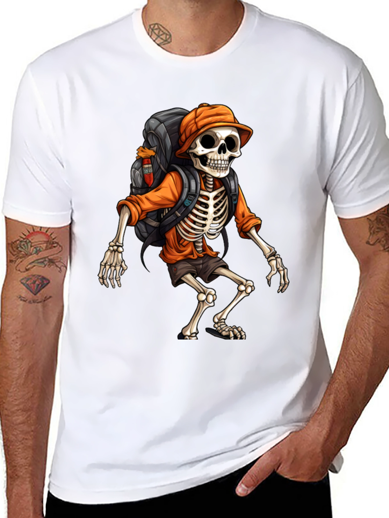 Hiking Skeleton T-Shirt