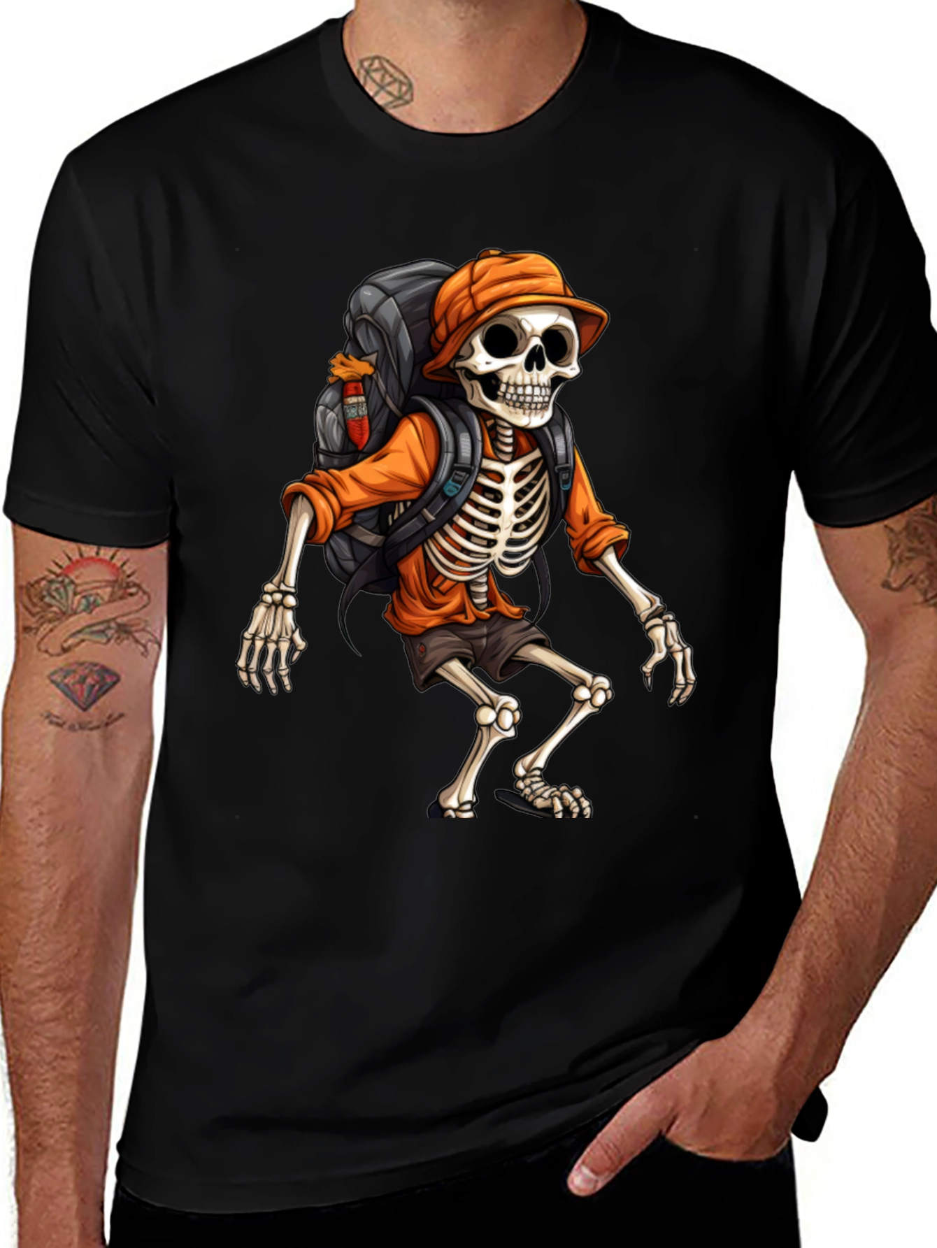 Hiking Skeleton T-Shirt
