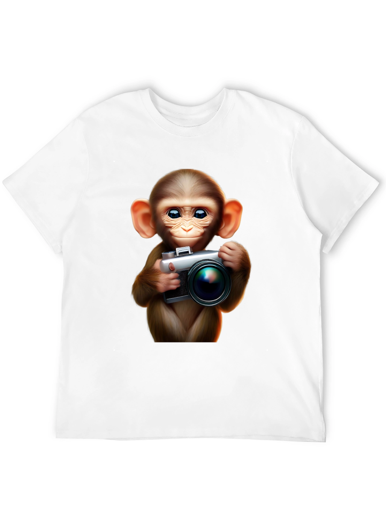 Monkey Photographer Graphic Tee
