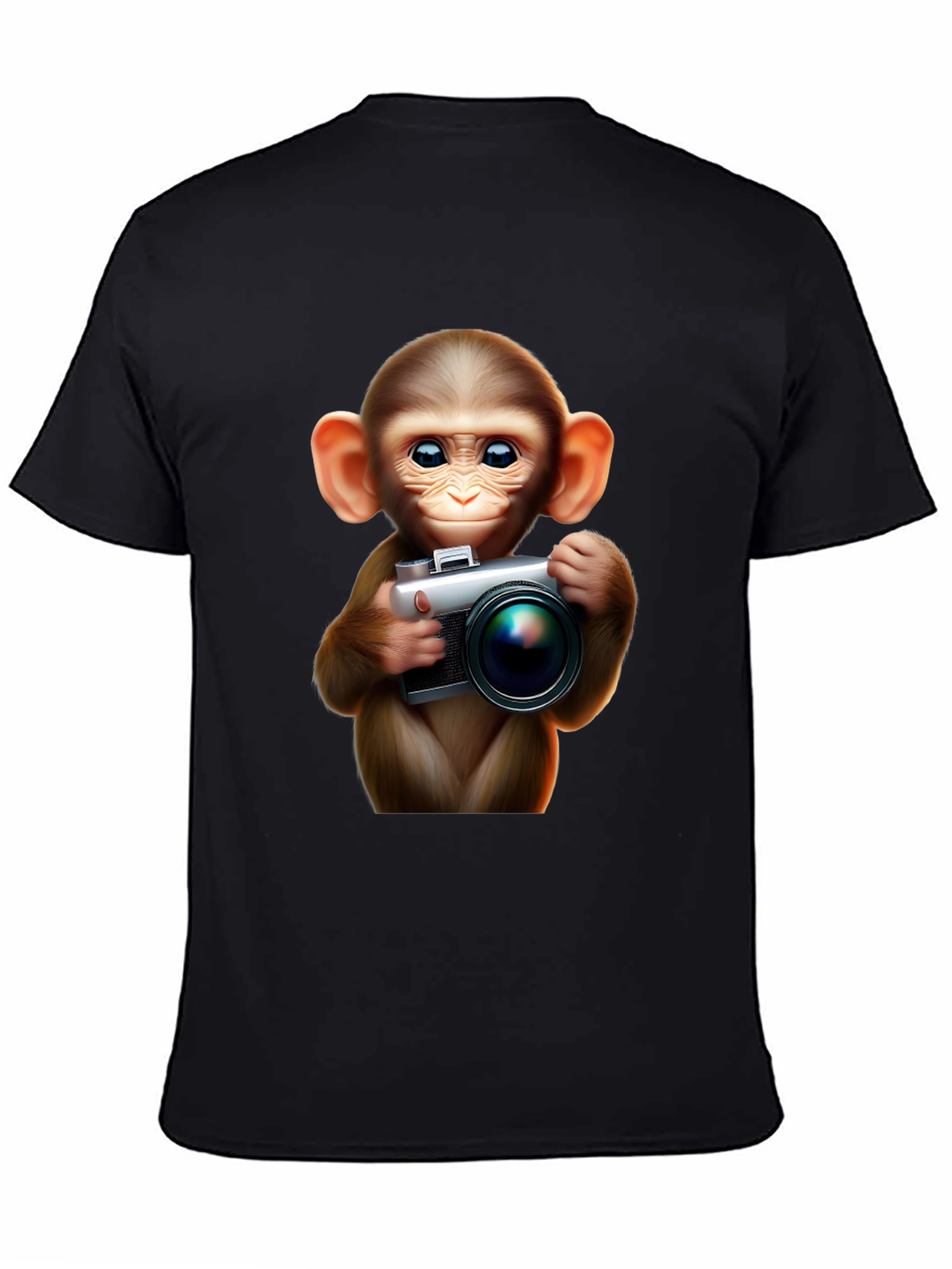 Monkey Photographer Graphic Tee