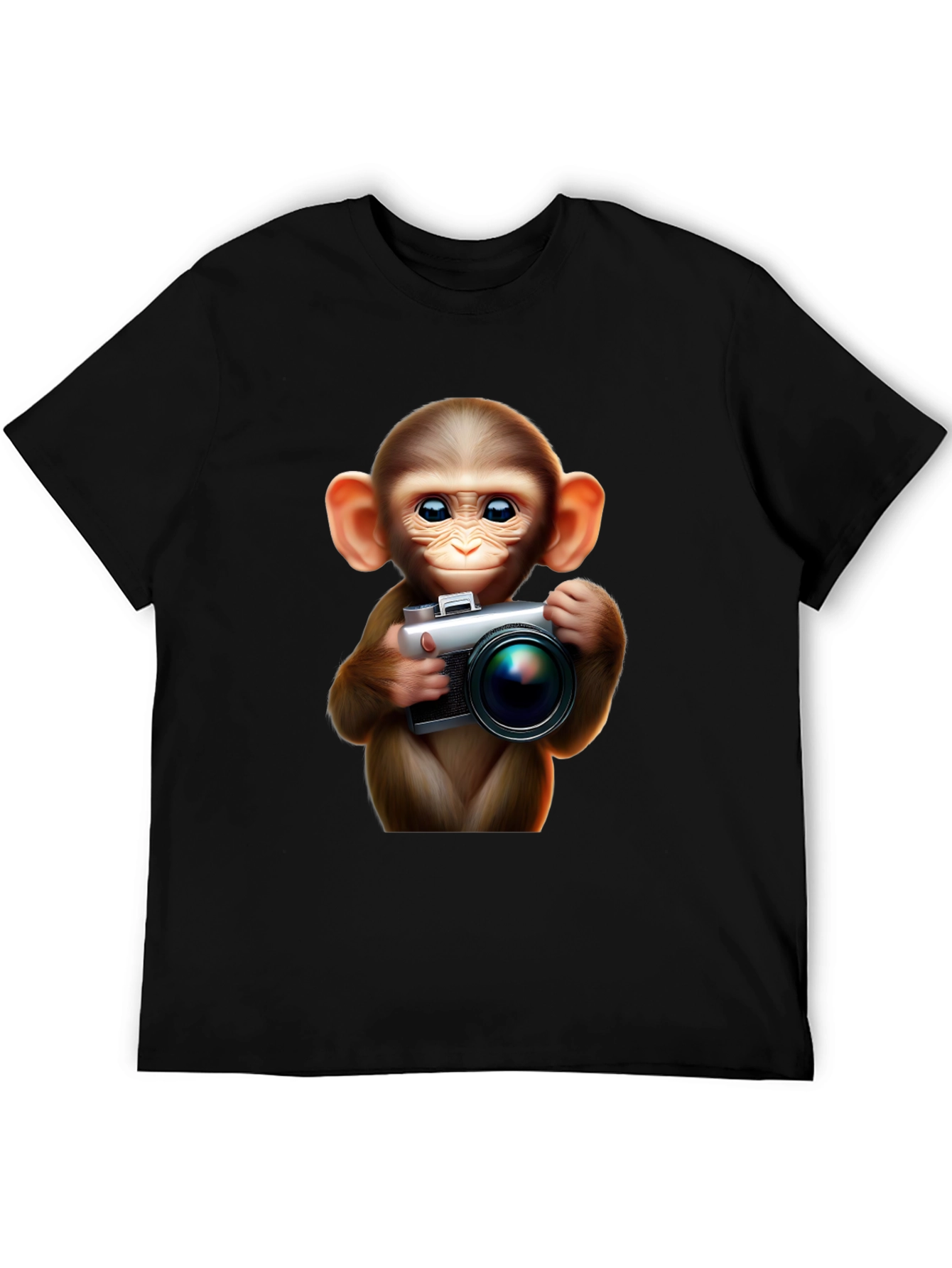 Monkey Photographer Graphic Tee