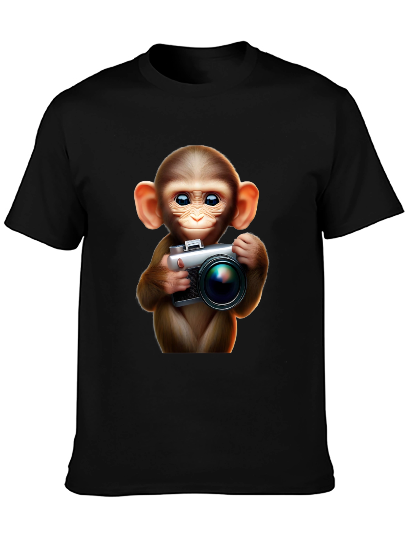 Monkey Photographer Graphic Tee