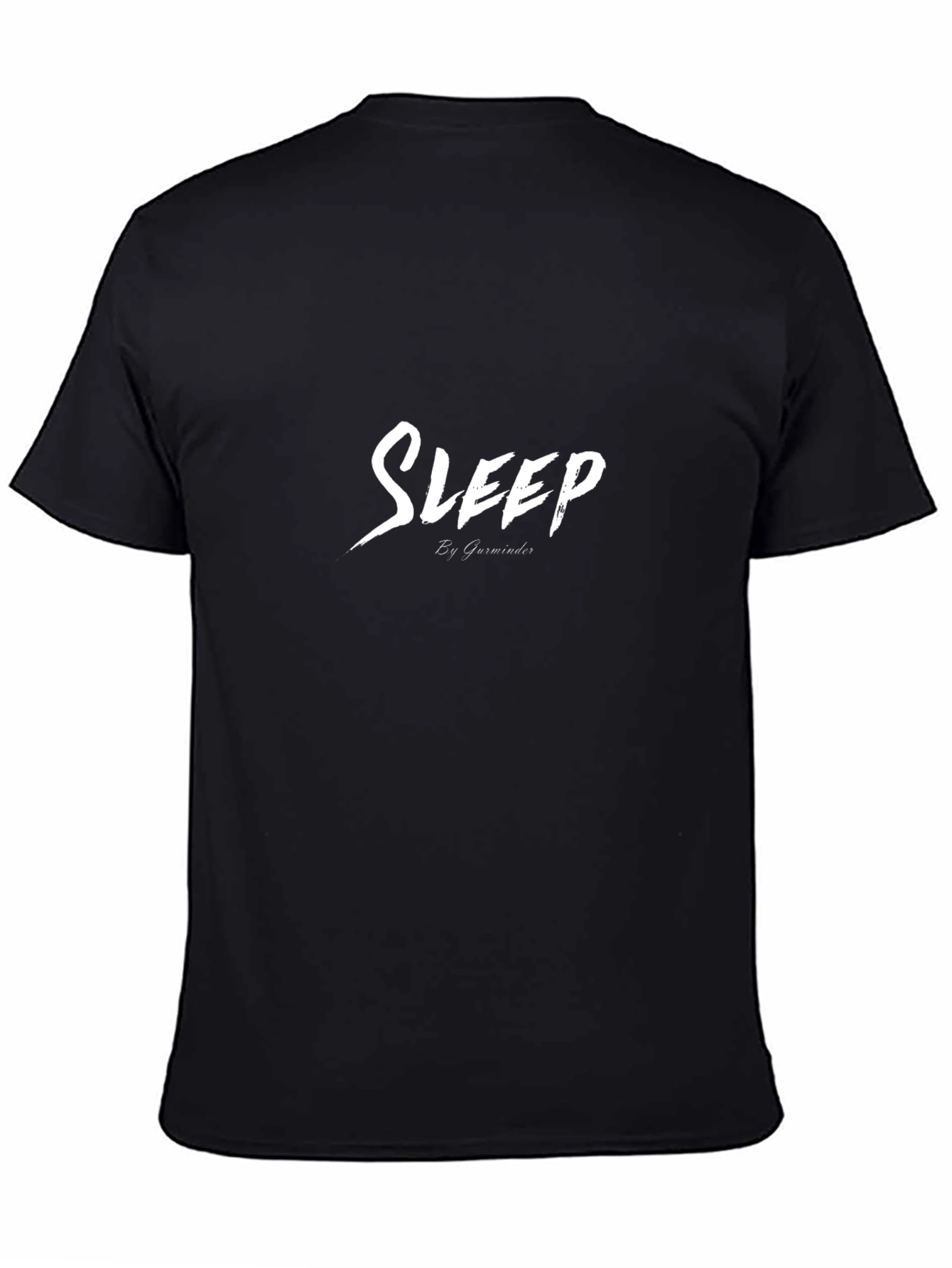 Sleep Graphic T-Shirt - Black Cotton Blend