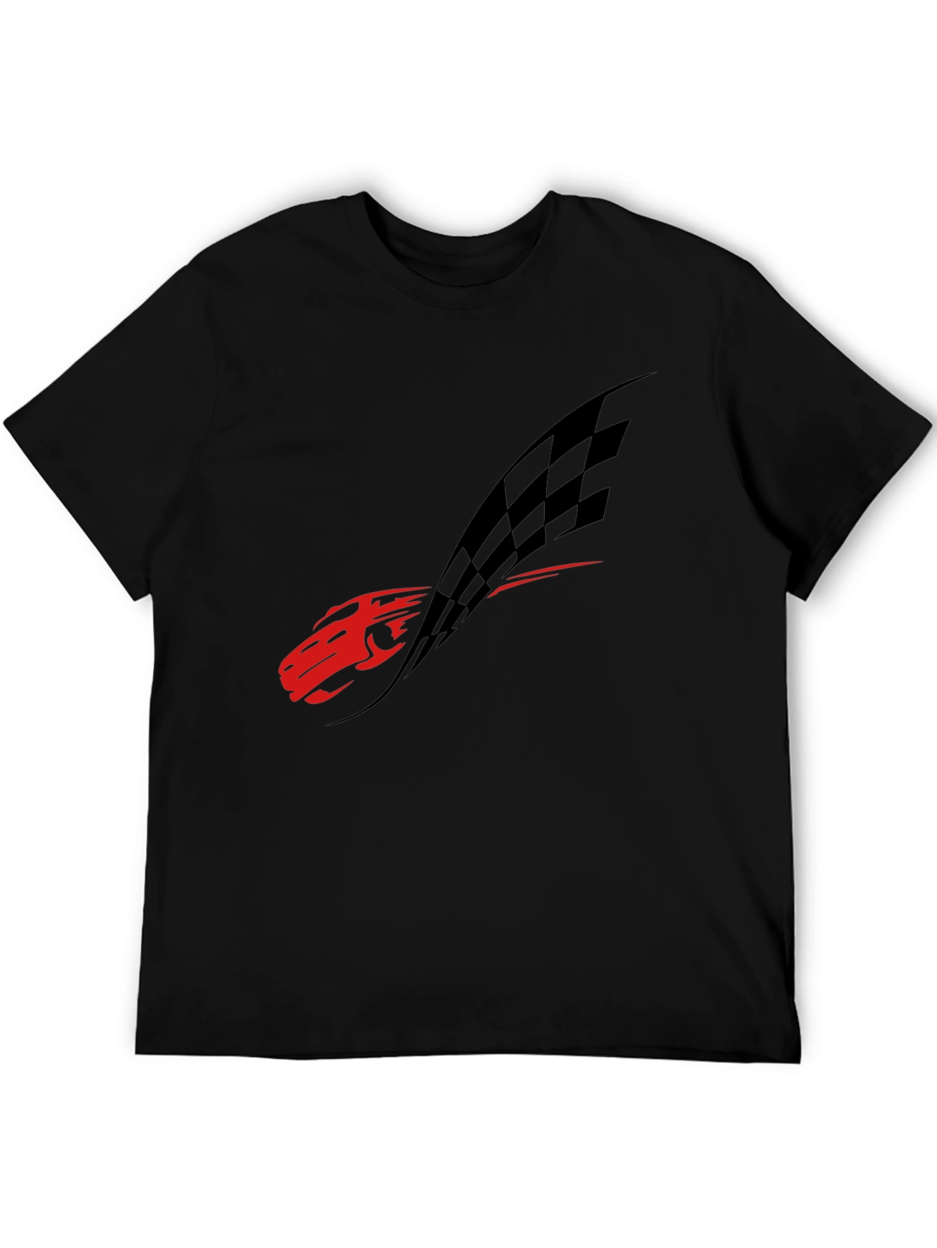 Red Racecar Black Tee