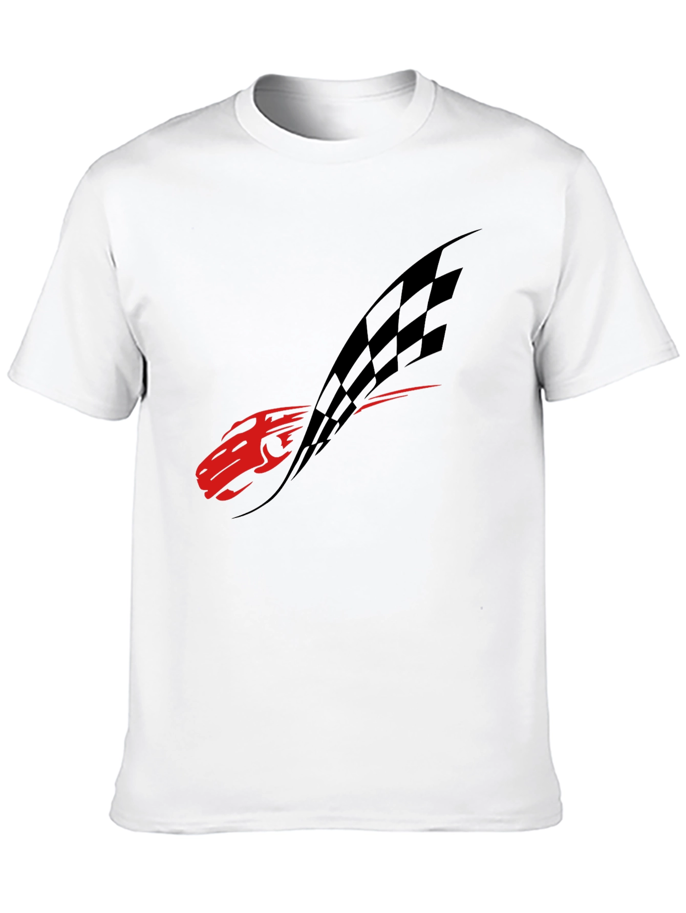 Red Racecar Black Tee