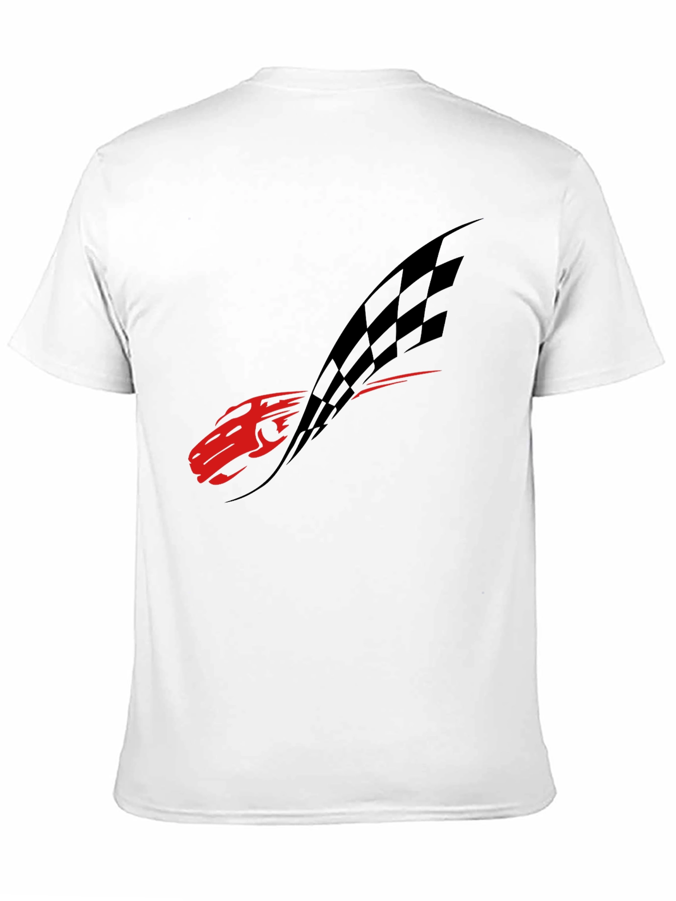 Red Racecar Black Tee