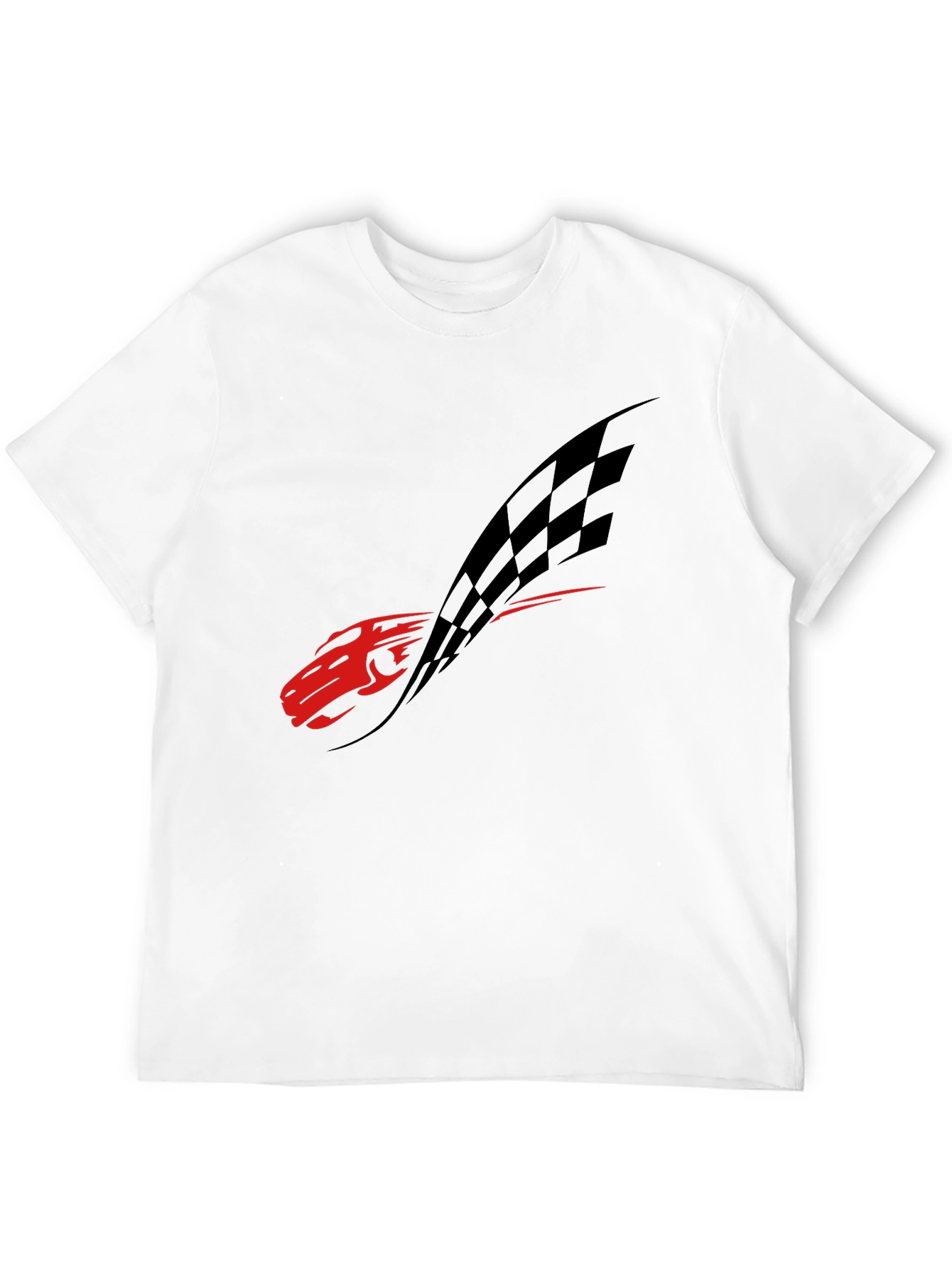Red Racecar Black Tee