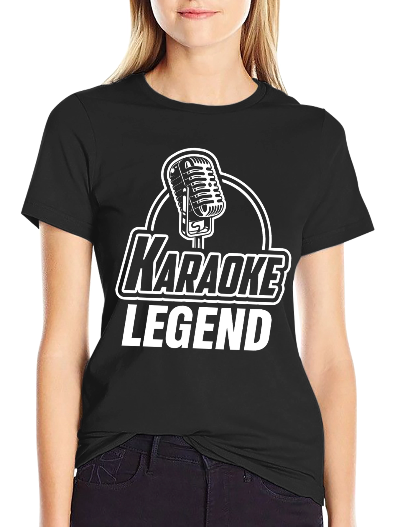 Karaoke Legend T-Shirt - Microphone Graphic Tee