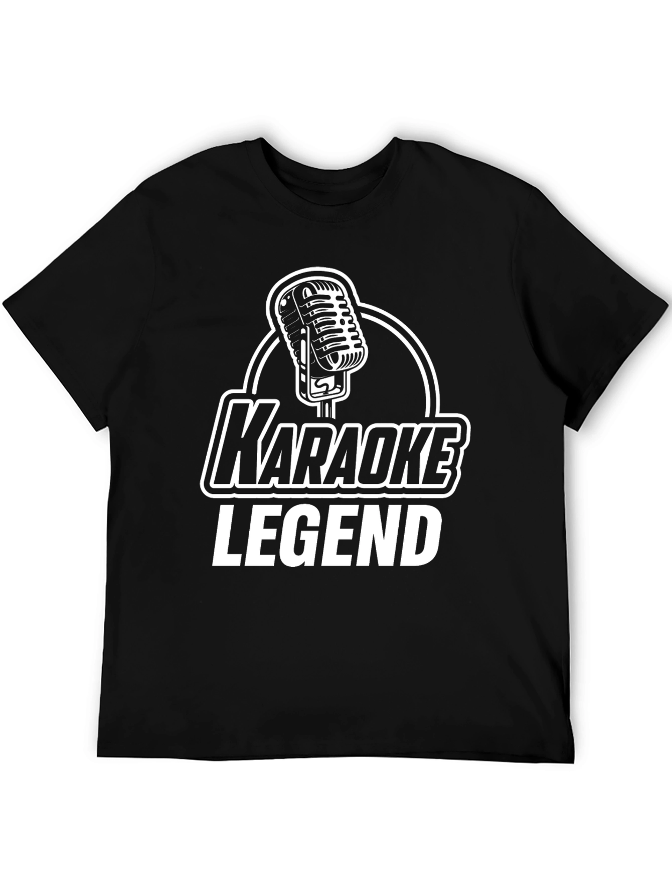 Karaoke Legend T-Shirt - Microphone Graphic Tee