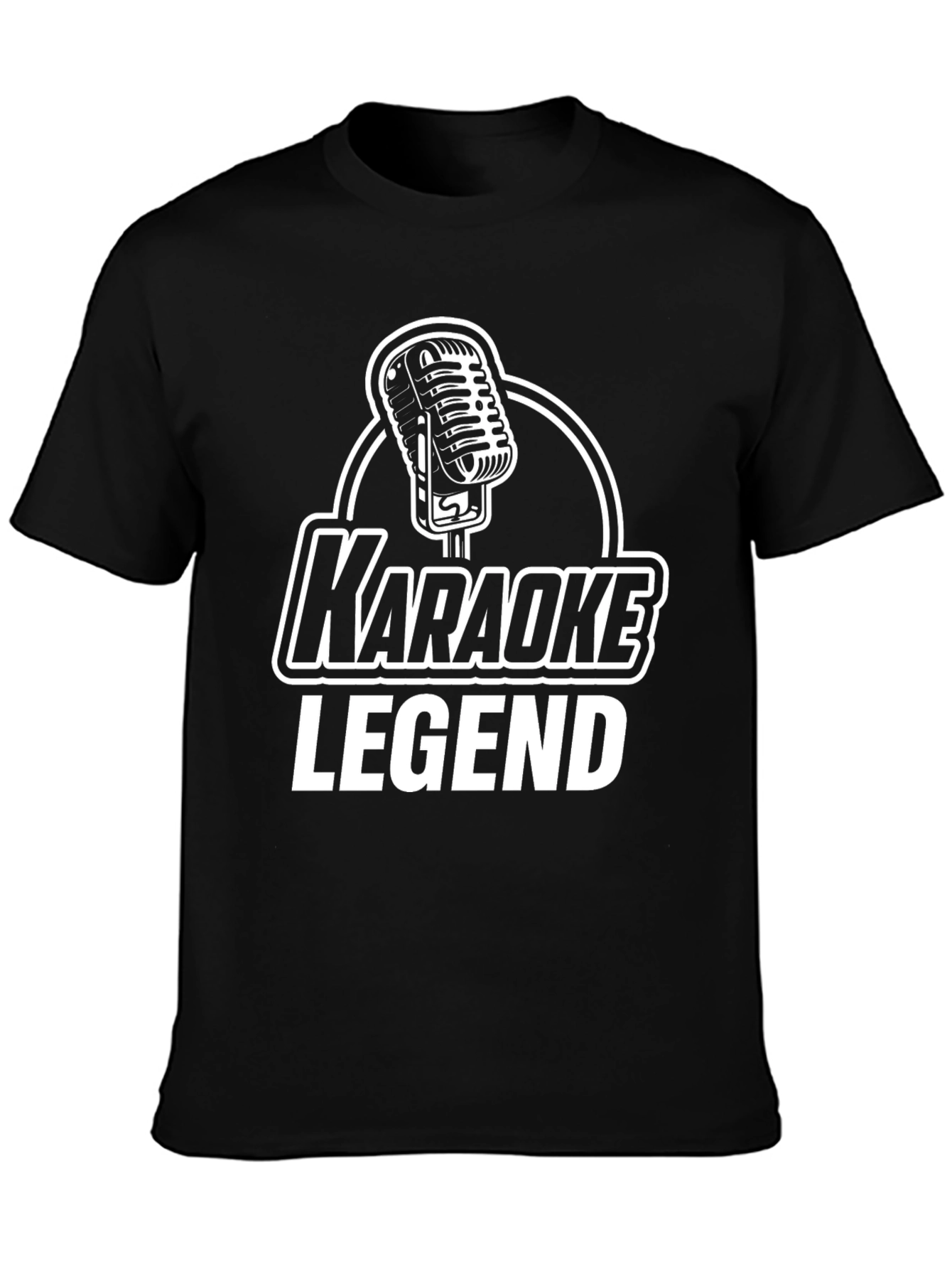 Karaoke Legend T-Shirt - Microphone Graphic Tee